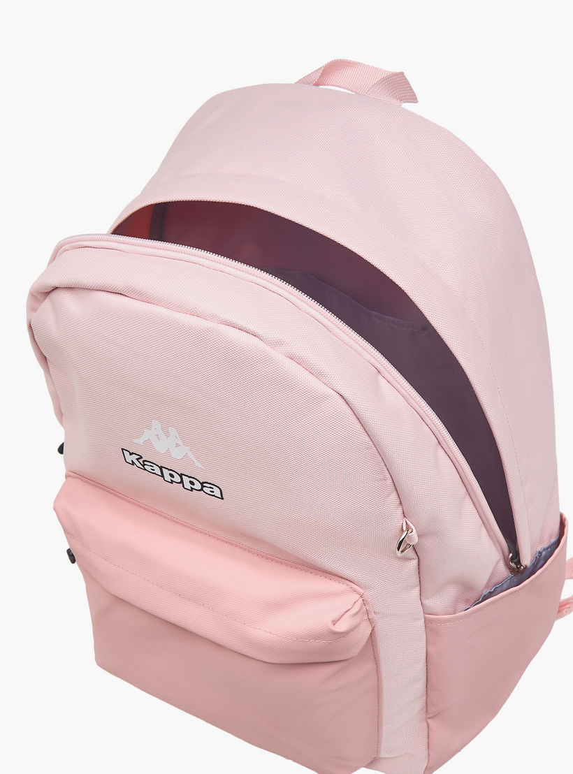 Kappa Logo Print School Backpack with Pencil Pouch set-school-bagsandbackpacks-backpacks-image-10