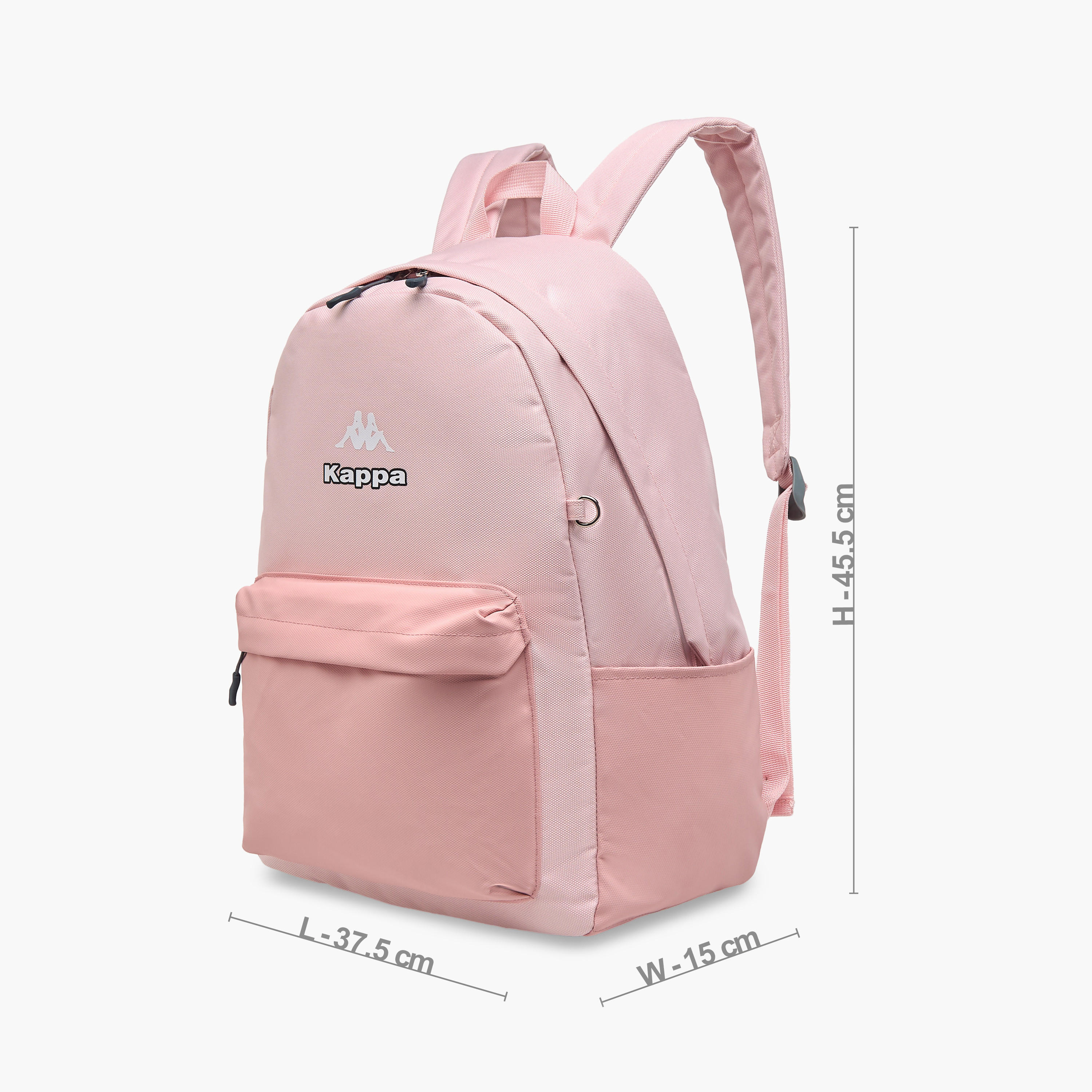 Kappa Logo Print School Backpack with Pencil Pouch set-school-bagsandbackpacks-backpacks-image-3