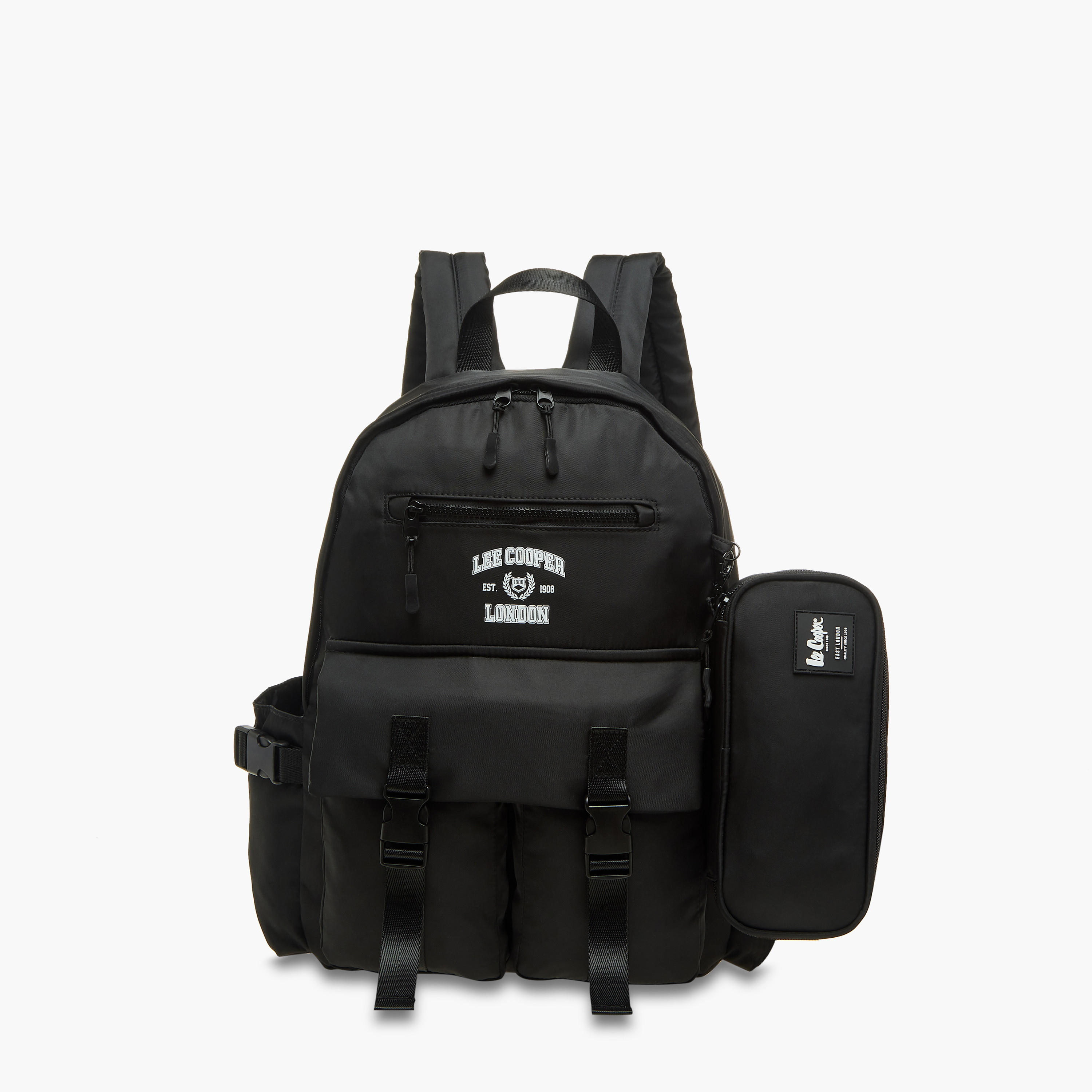 طقم شنطة ظهر مدرسية ومقلمة بطبعات شعار من لي كوبر-school-bagsandbackpacks-backpacks-image-1