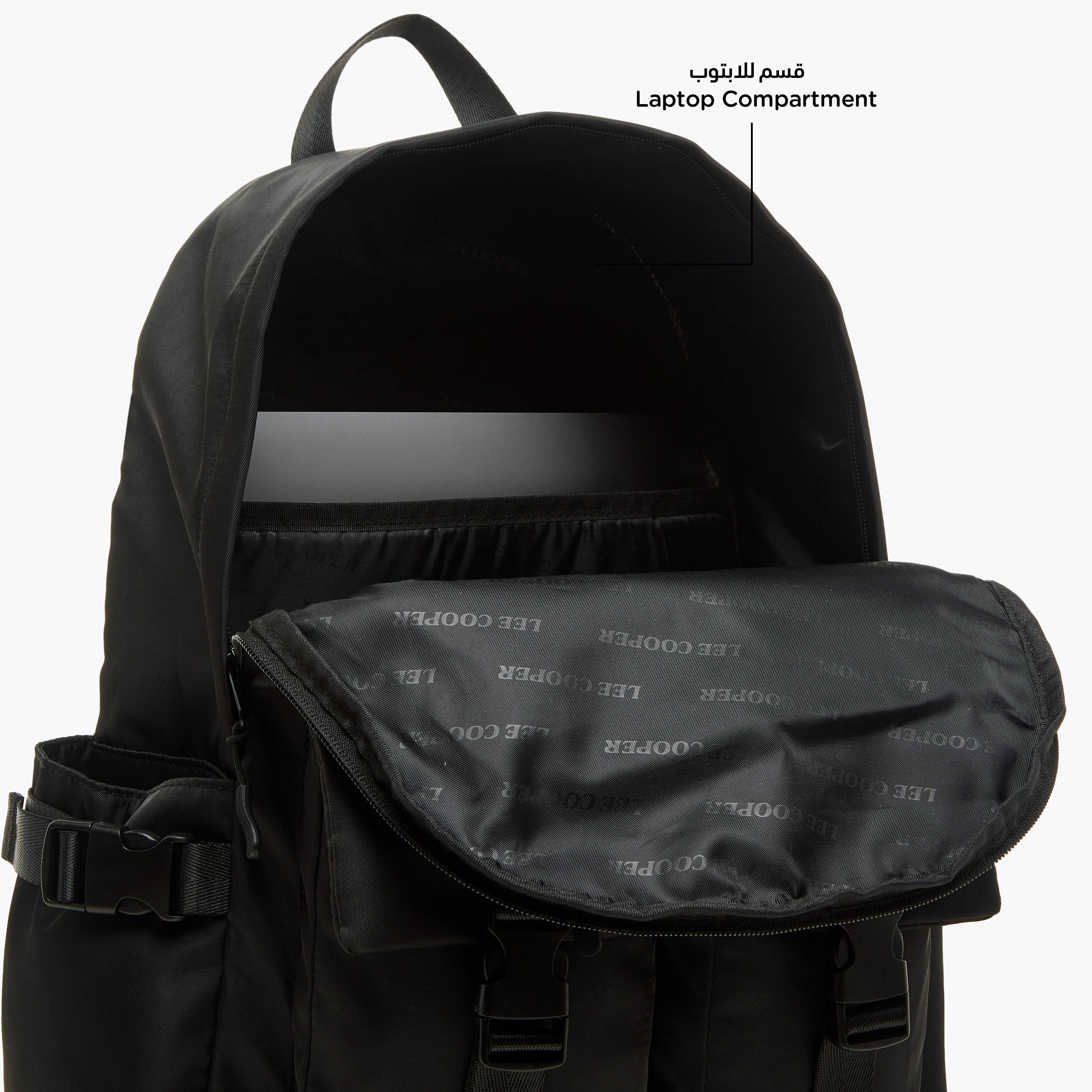 طقم شنطة ظهر مدرسية ومقلمة بطبعات شعار من لي كوبر-school-bagsandbackpacks-backpacks-image-12