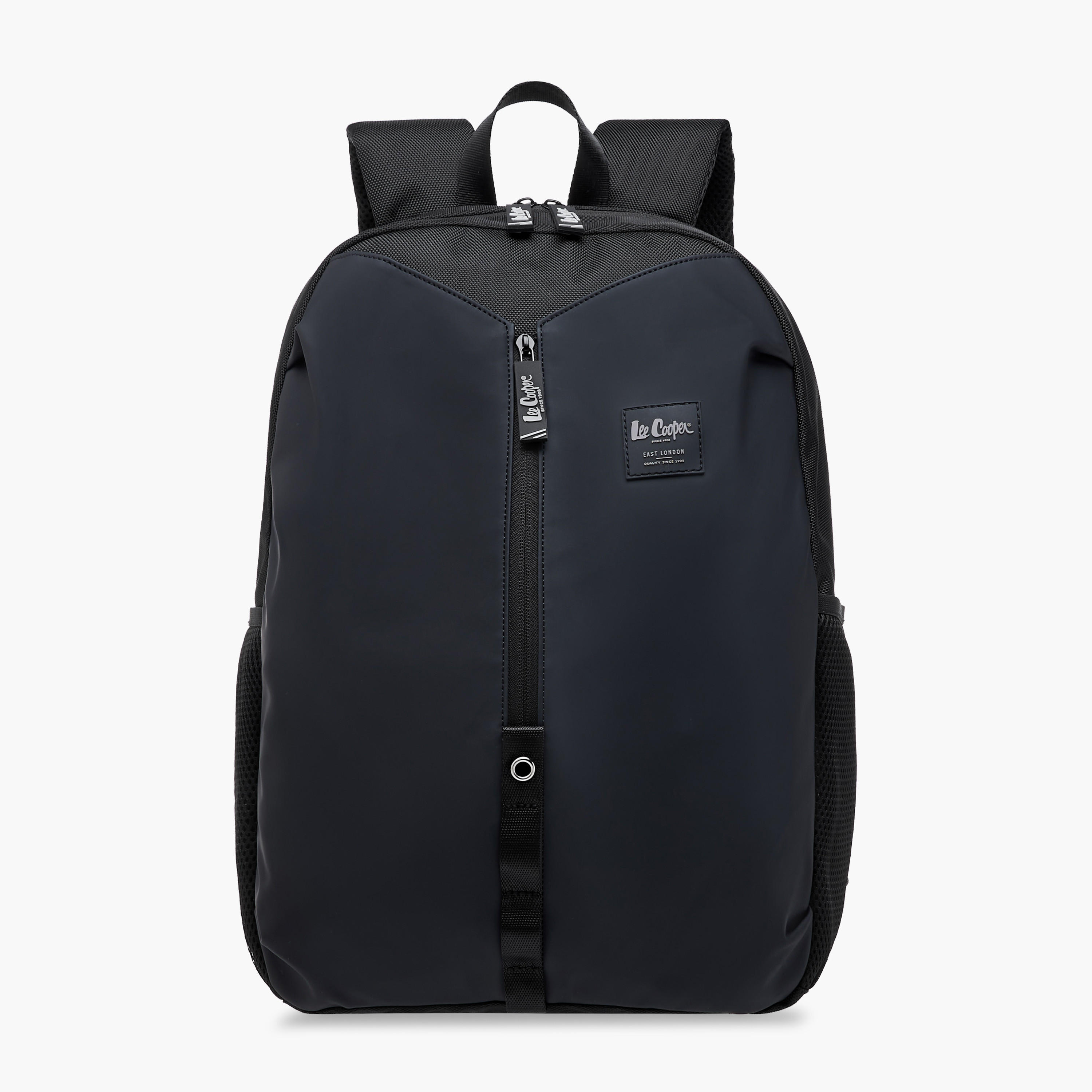 Lee Cooper Logo Detail School Backpack with Adjustable Shoulder Straps - 15x50x33 cm-boys-accessories-bagsandbackpacks-image-1