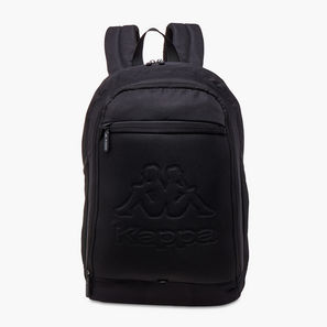 Kappa Logo Embossed School Backpack with Adjustable Straps and Zip Closure - 13x32x47 cm-school-image-1