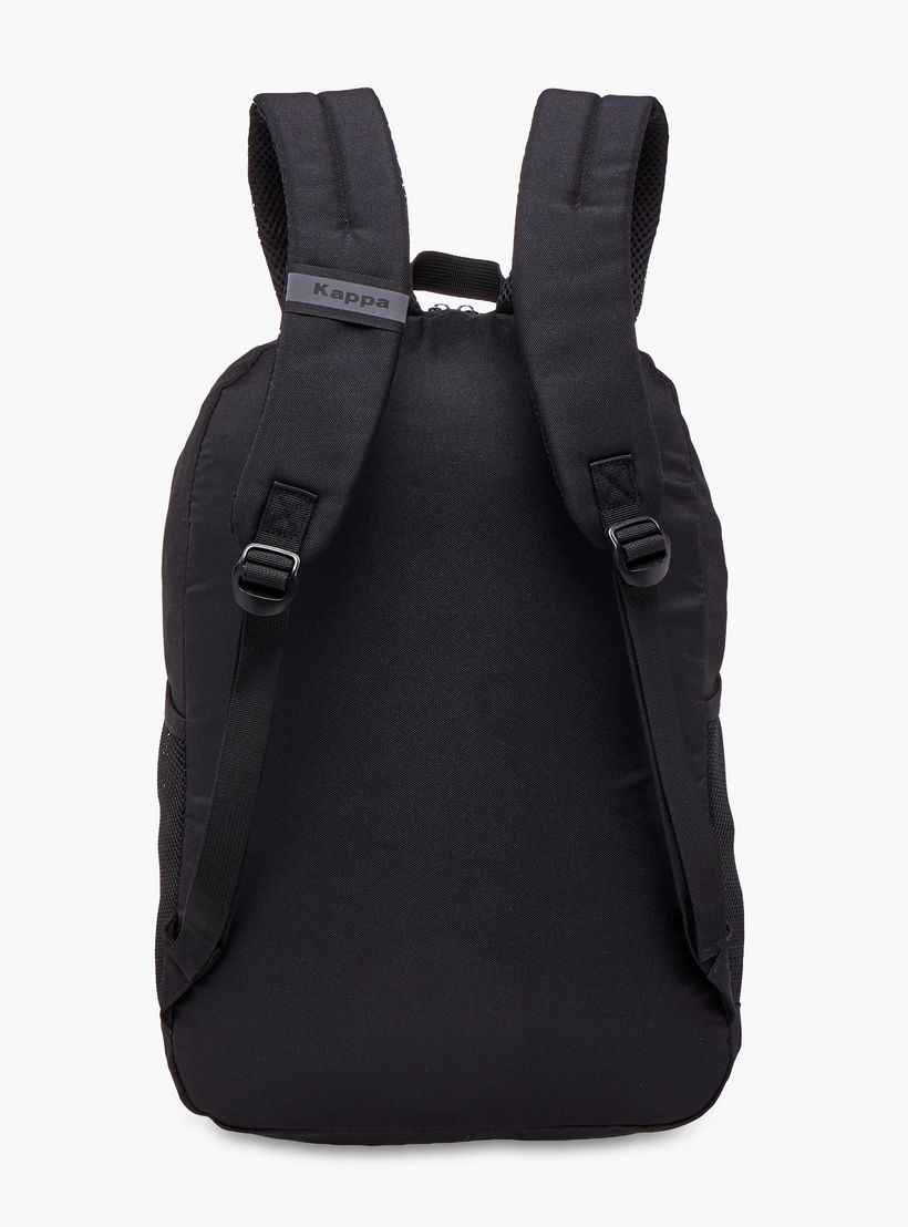Kappa Logo Embossed School Backpack with Adjustable Straps and Zip Closure - 13x32x47 cm-boys-accessories-bagsandbackpacks-image-7