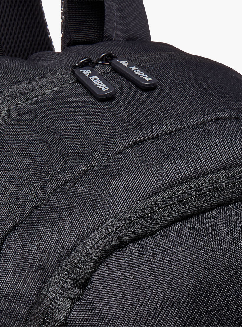 Kappa Logo Embossed School Backpack with Adjustable Straps and Zip Closure - 13x32x47 cm-boys-accessories-bagsandbackpacks-image-8