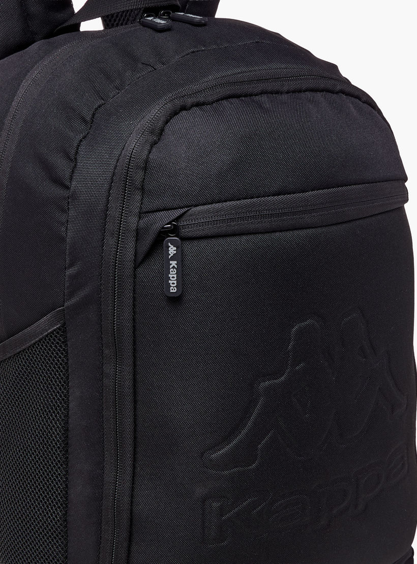 Kappa Logo Embossed School Backpack with Adjustable Straps and Zip Closure - 13x32x47 cm-boys-accessories-bagsandbackpacks-image-9