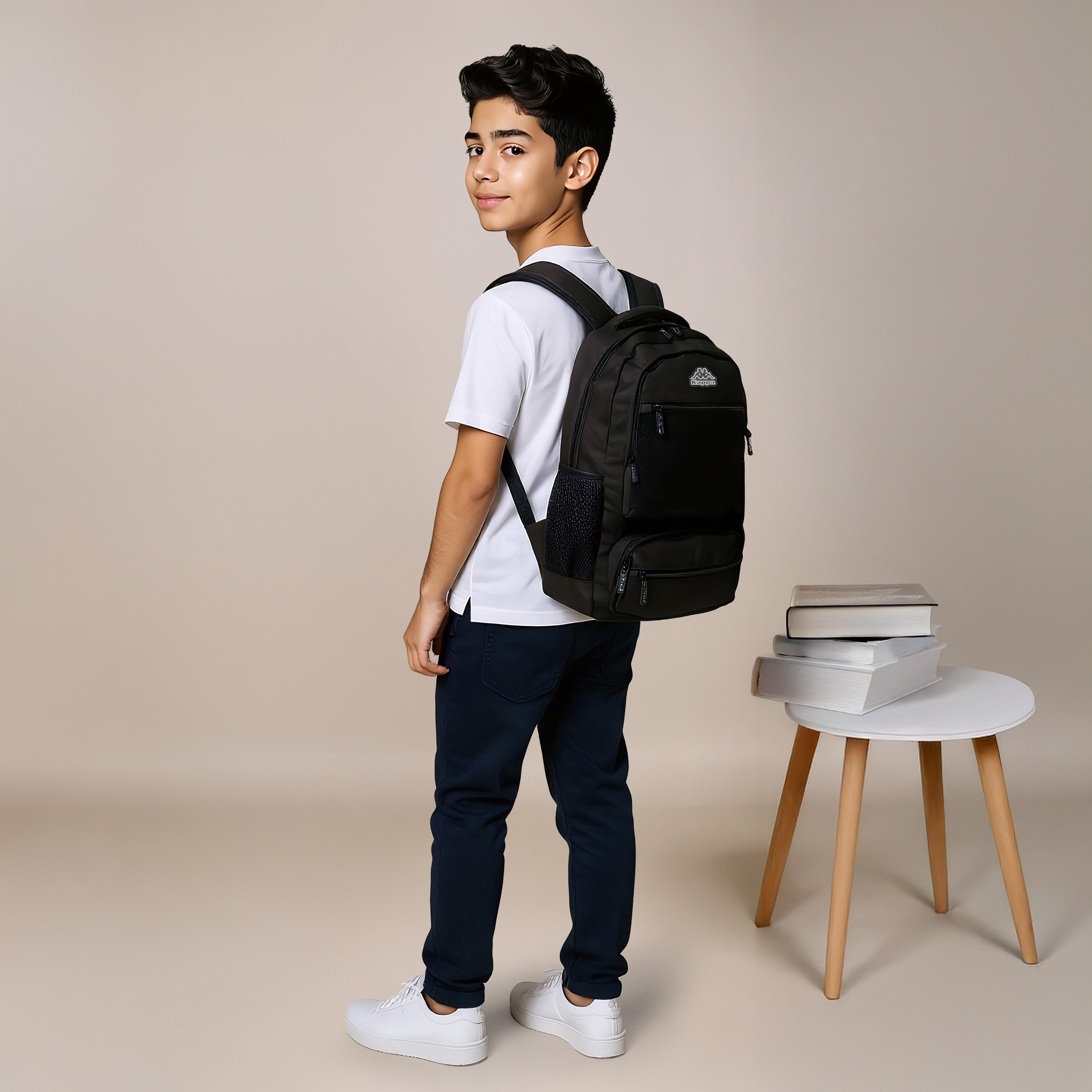 Kappa Logo Print School Backpack and Pencil Pouch set-school-bagsandbackpacks-backpacks-image-2