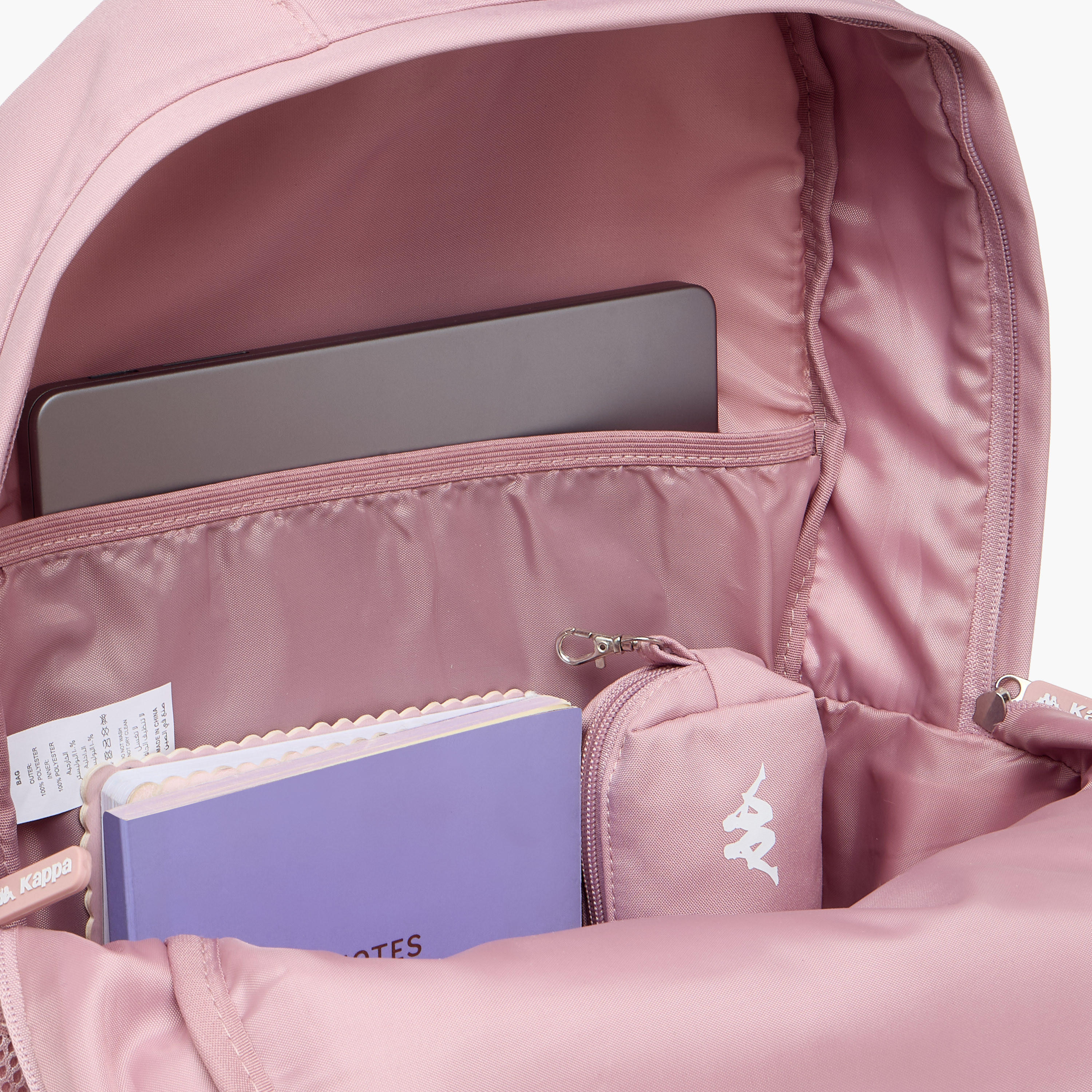 Kappa Logo Print School Backpack and Pencil Pouch set-school-bagsandbackpacks-backpacks-image-12
