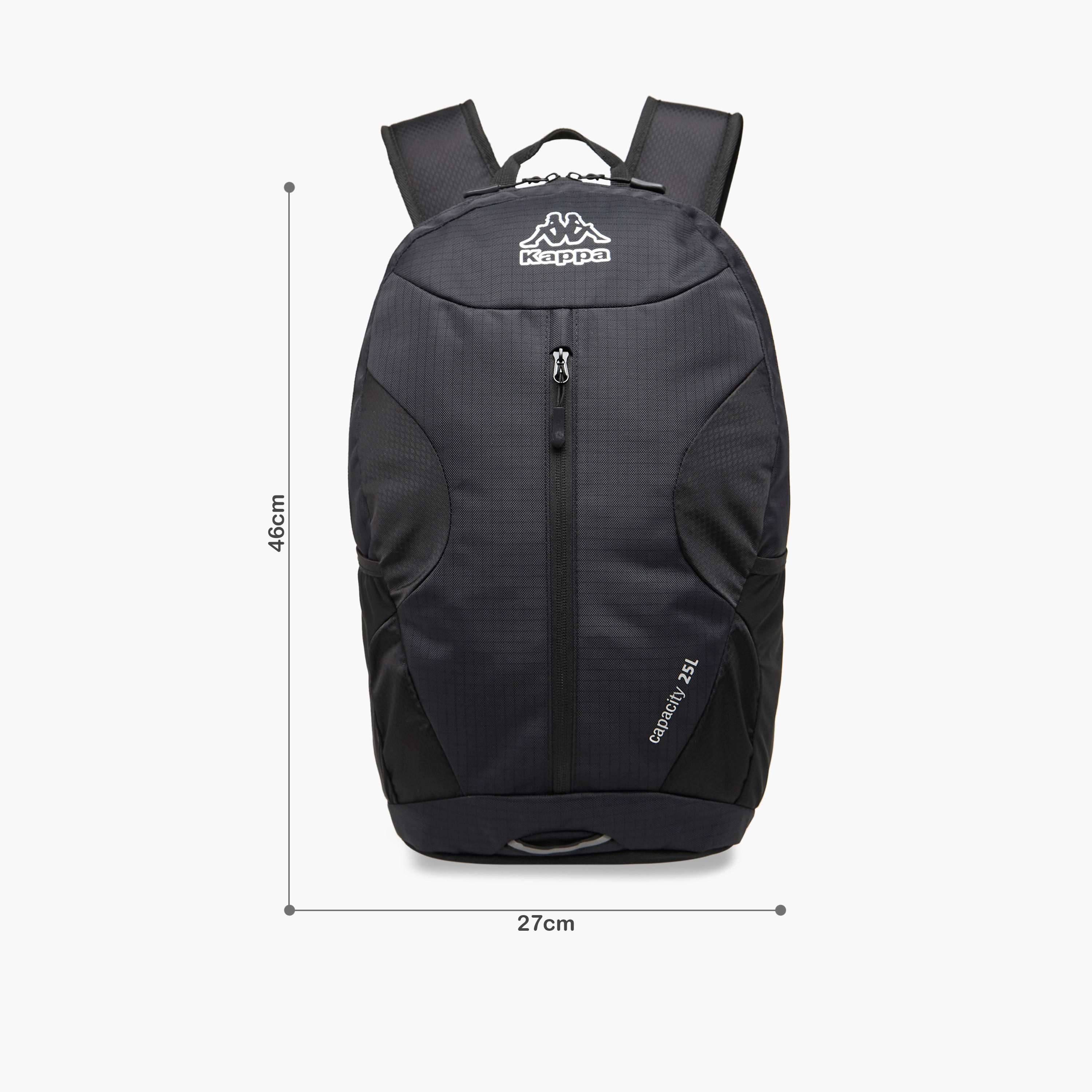 شنطة ظهر بطبعات شعار وأحزمة قابلة للتعديل وسحاب إغلاق من كابا - 16x46x27 سم-travel-luggagesandbags-backpacks-image-2