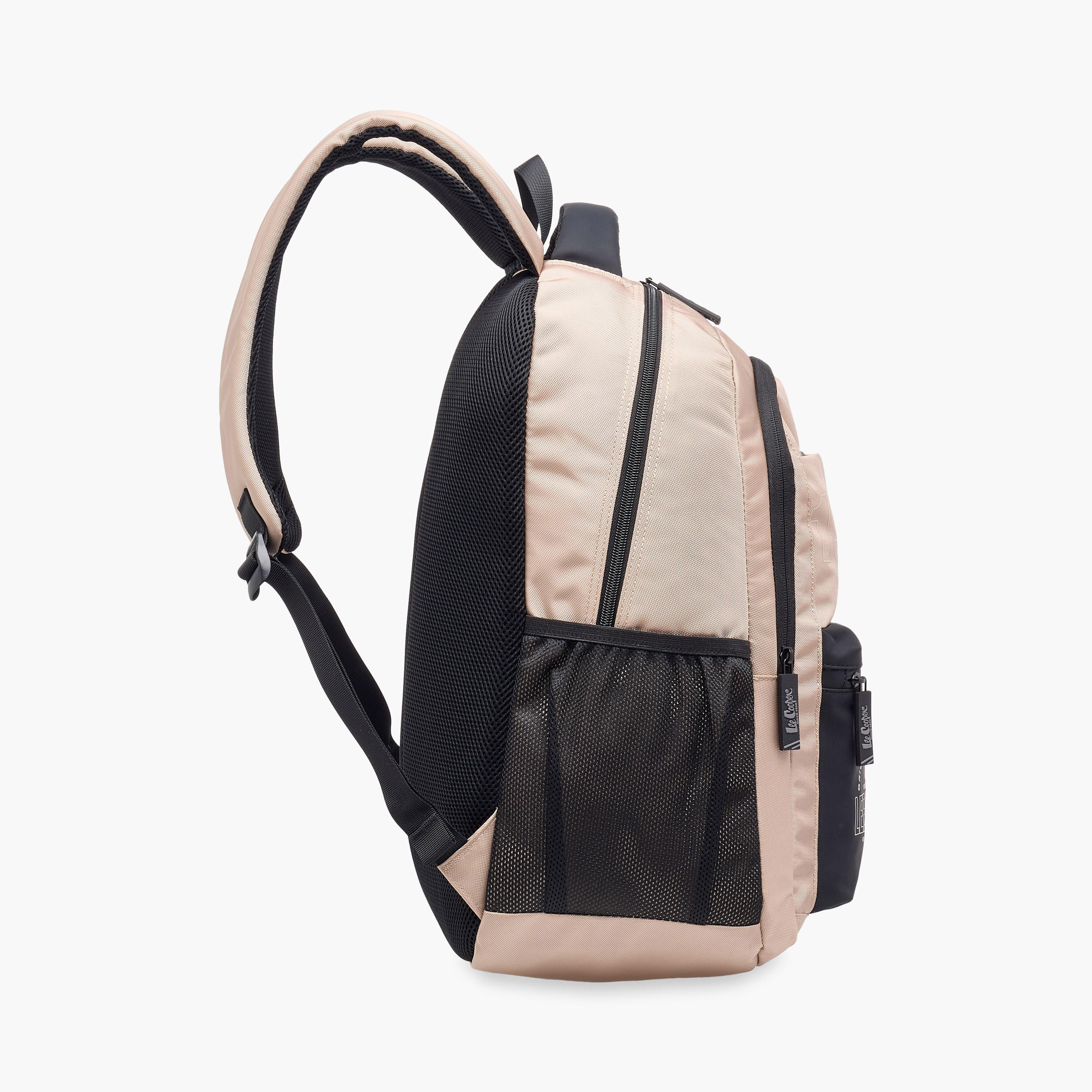 Lee Cooper Logo Print School Backpack with Adjustable Straps and Zip Closure - 18x33x47 cm-school-bagsandbackpacks-backpacks-image-4