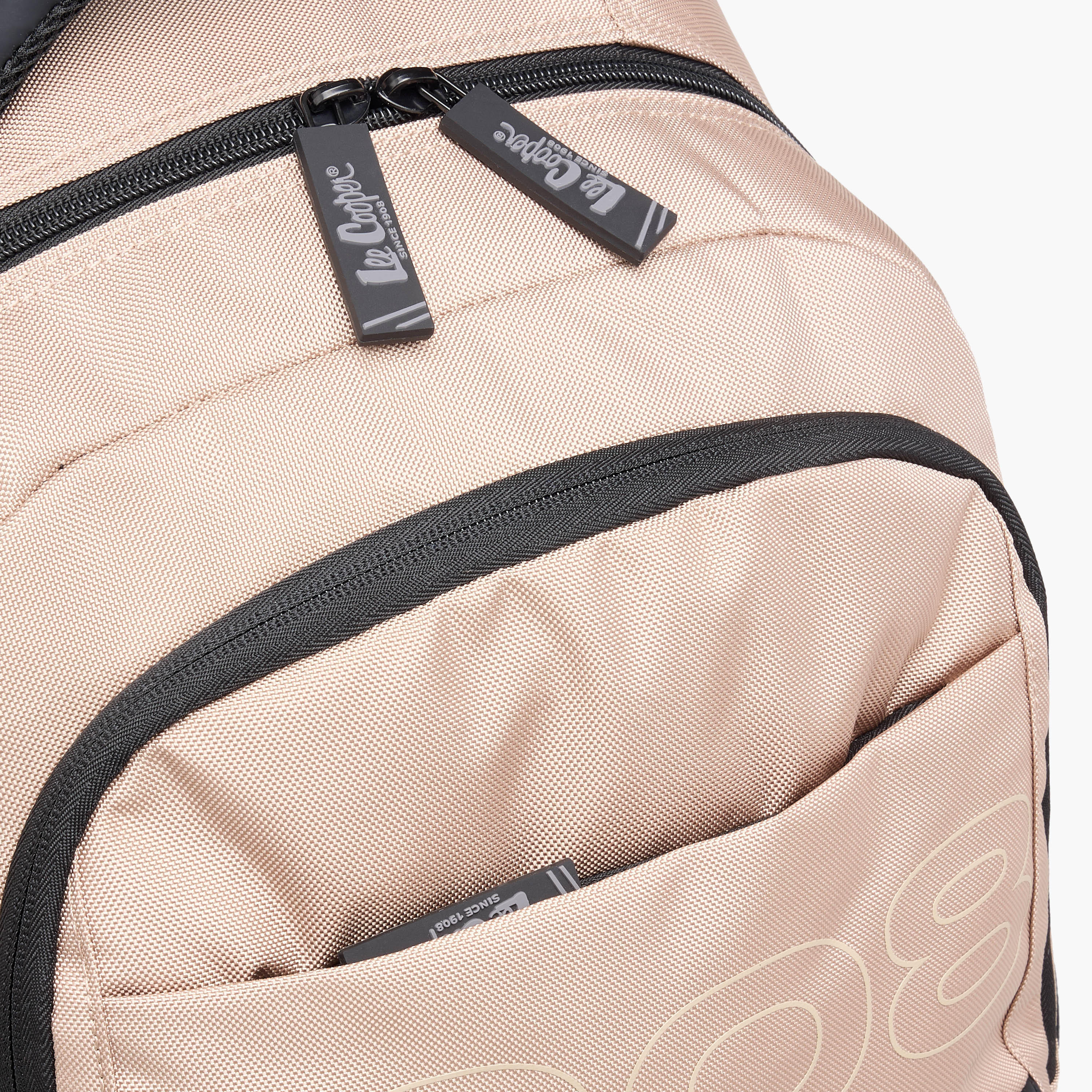 Lee Cooper Logo Print School Backpack with Adjustable Straps and Zip Closure - 18x33x47 cm-school-bagsandbackpacks-backpacks-image-8