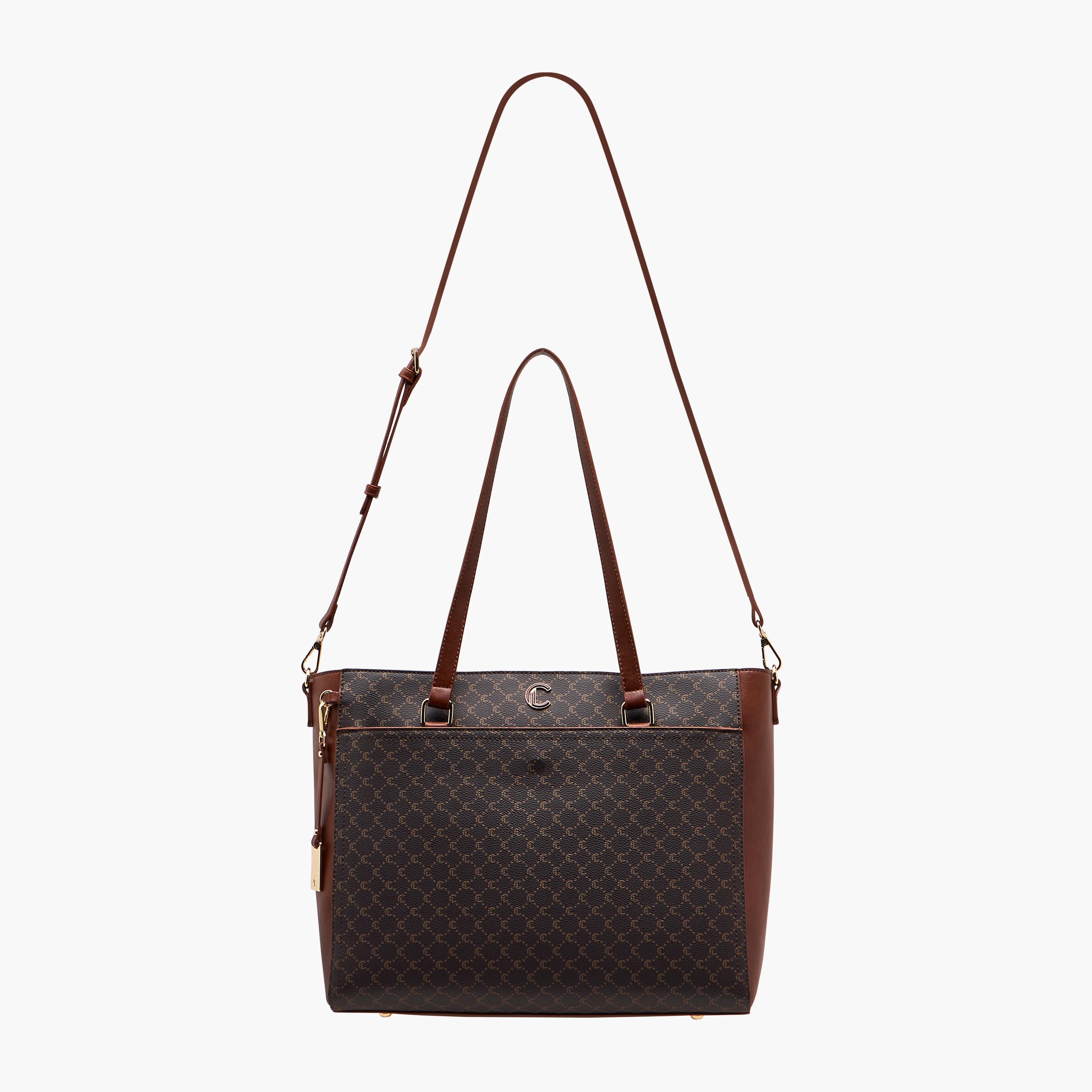 Le Confort Monogram Print Tote Bag with Clutch and Pouch-women-bagsandwallets-handbags-image-4