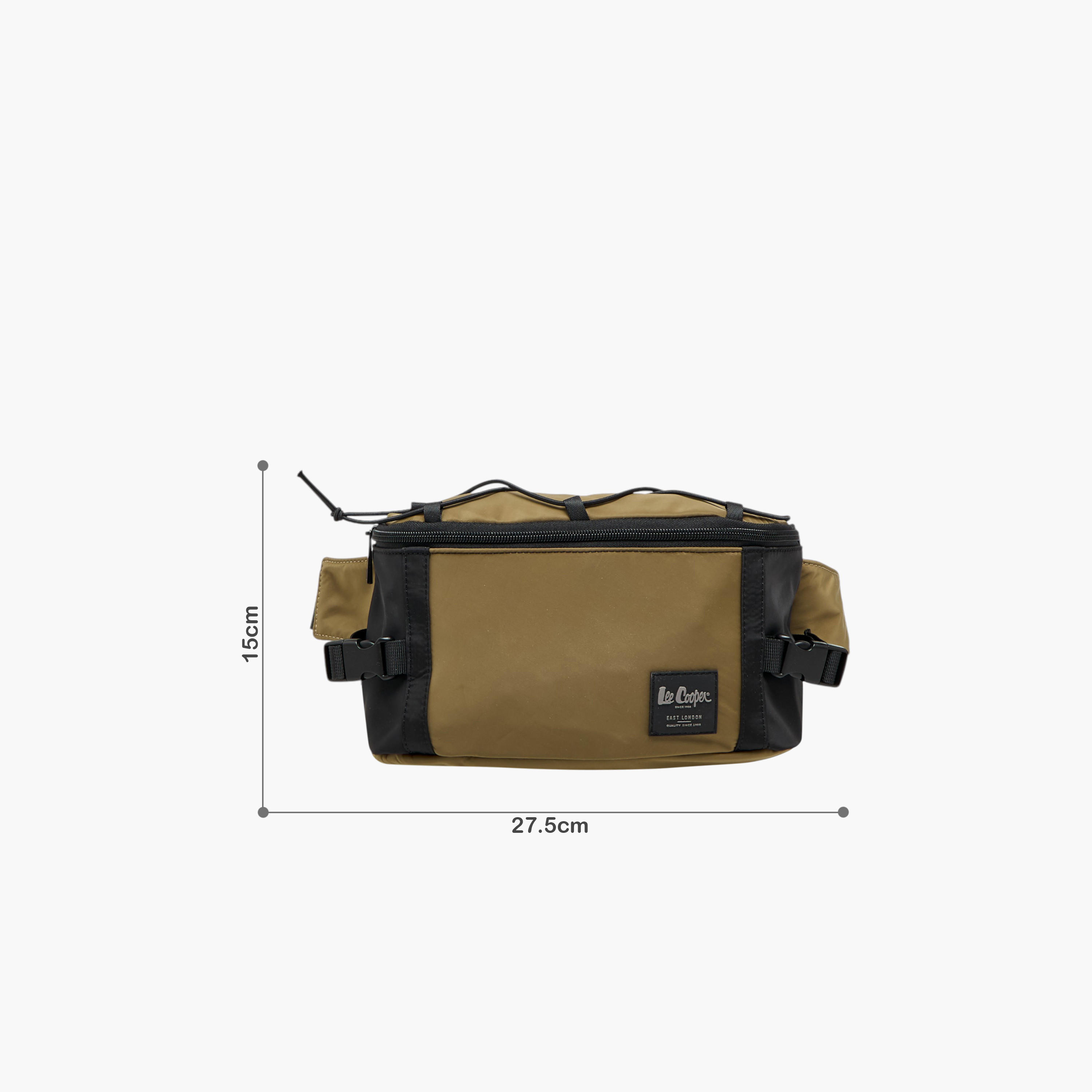 Lee Cooper Men's Solid Polyester Waist Bag-travel-accessories-image-2
