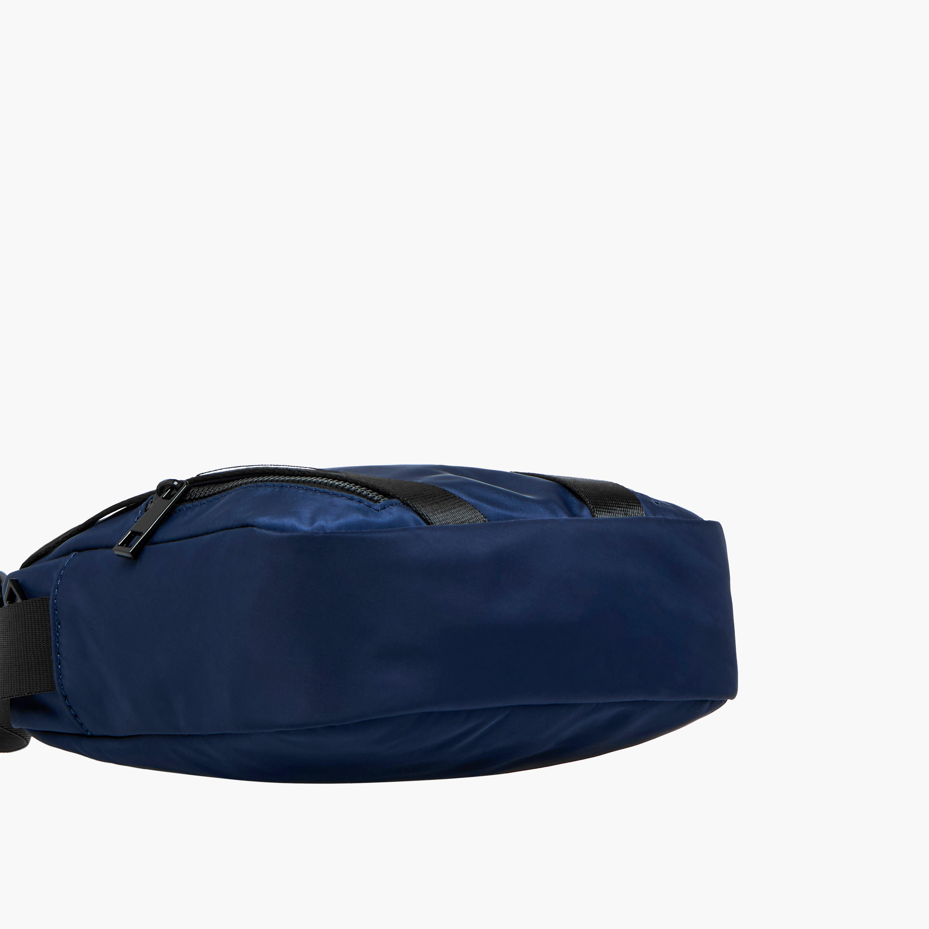 Lee Cooper Logo Print Crossbody Bag with Adjustable Strap and Zip Closure-travel-accessories-image-7