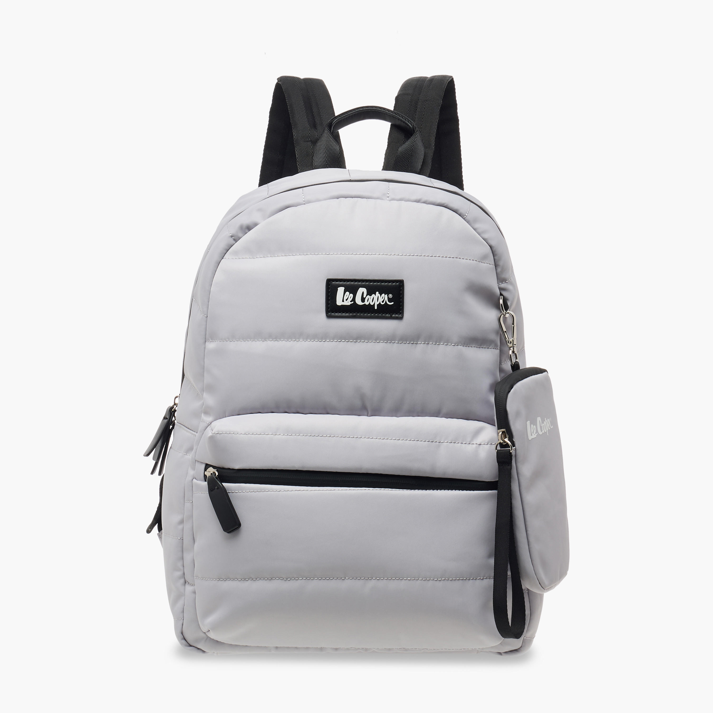 Lee Cooper Solid School Backpack with Zip Closure and Pouch - 31x14x42 cm-school-bagsandbackpacks-backpacks-image-1