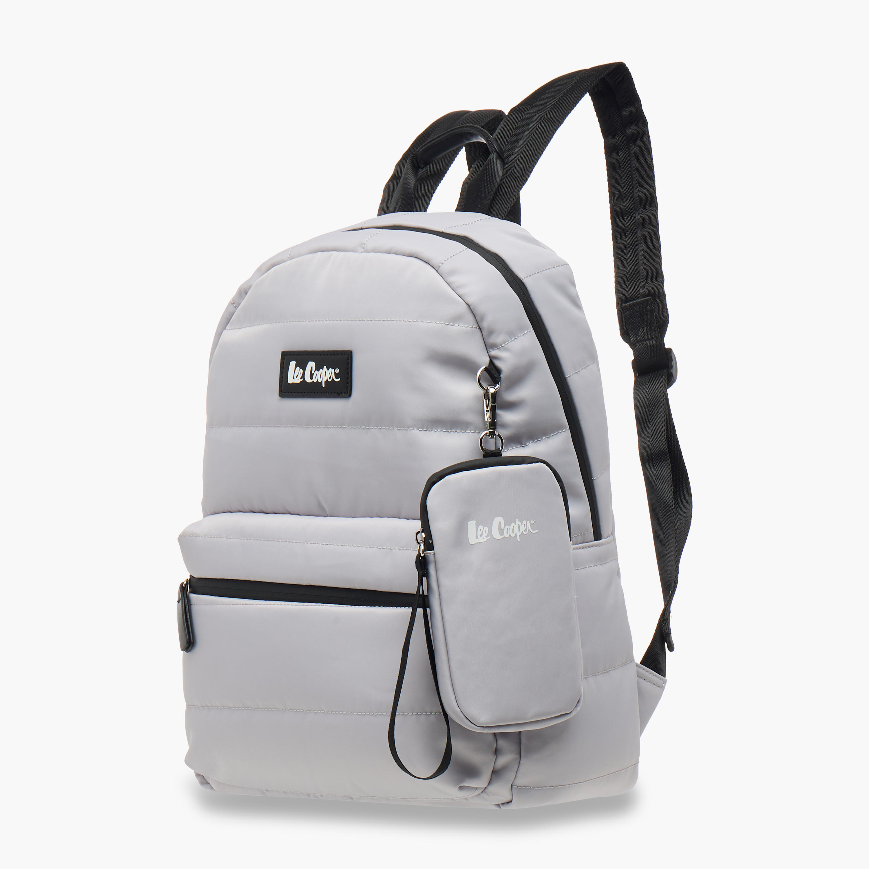 Lee Cooper Solid School Backpack with Zip Closure and Pouch - 31x14x42 cm-school-bagsandbackpacks-backpacks-image-2