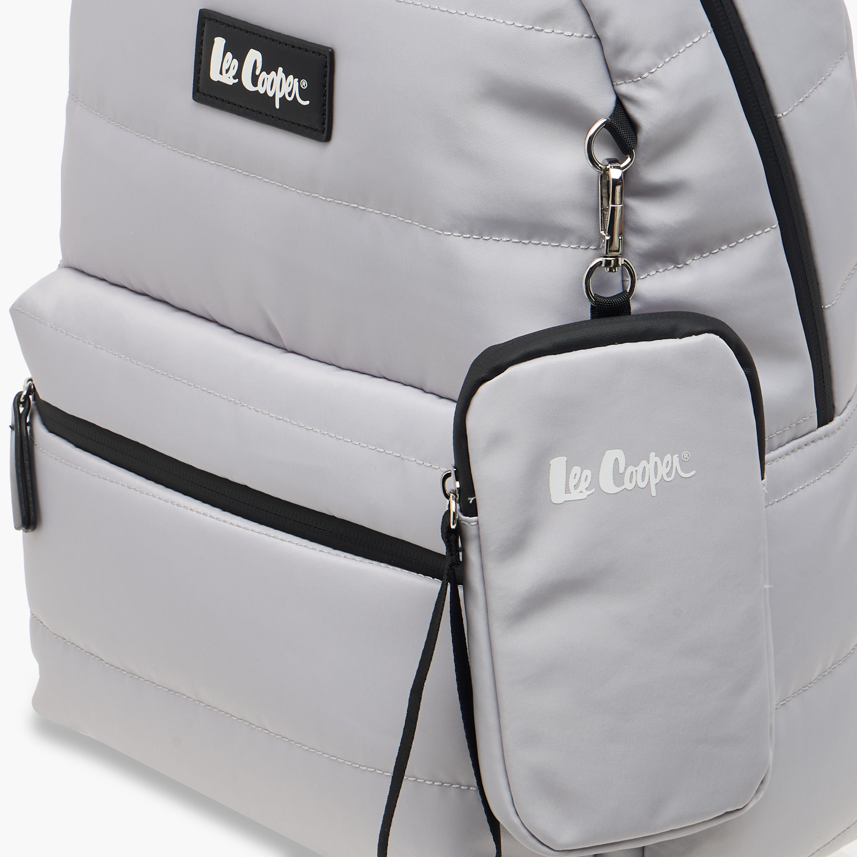 Lee Cooper Solid School Backpack with Zip Closure and Pouch - 31x14x42 cm-school-bagsandbackpacks-backpacks-image-5
