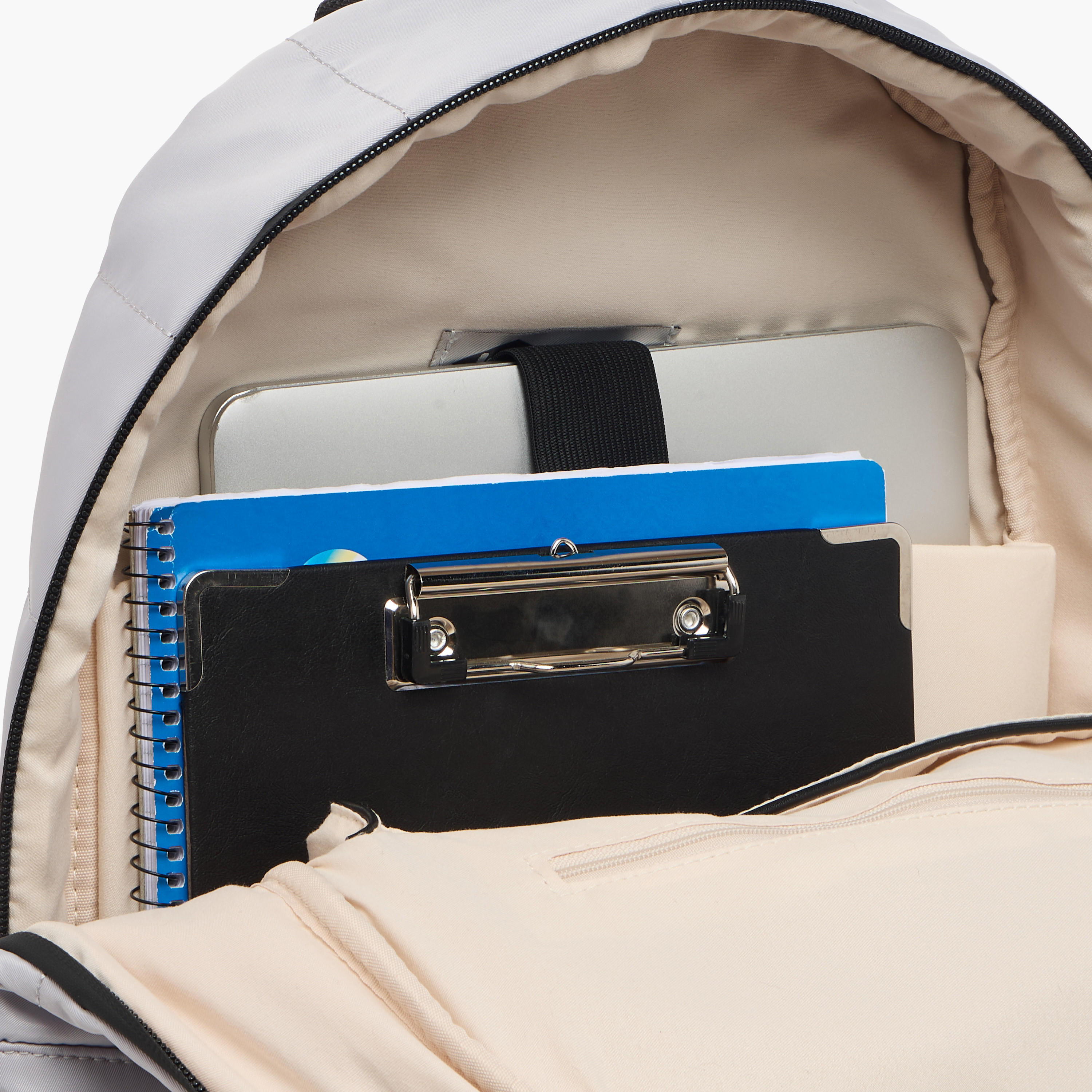 Lee Cooper Solid School Backpack with Zip Closure and Pouch - 31x14x42 cm-school-bagsandbackpacks-backpacks-image-7