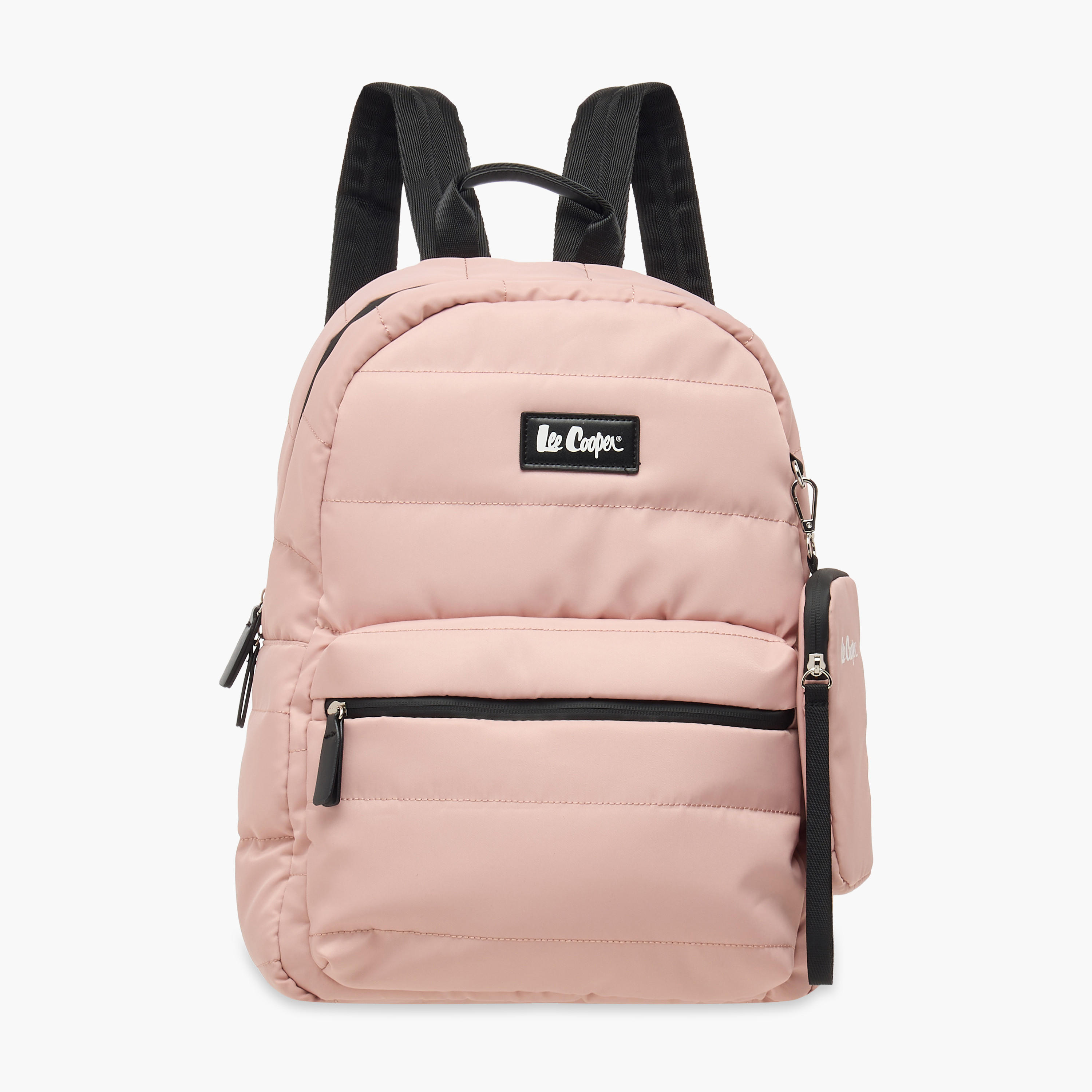 Lee Cooper Solid School Backpack with Zip Closure and Pouch - 31x14x42 cm-school-bagsandbackpacks-backpacks-image-1