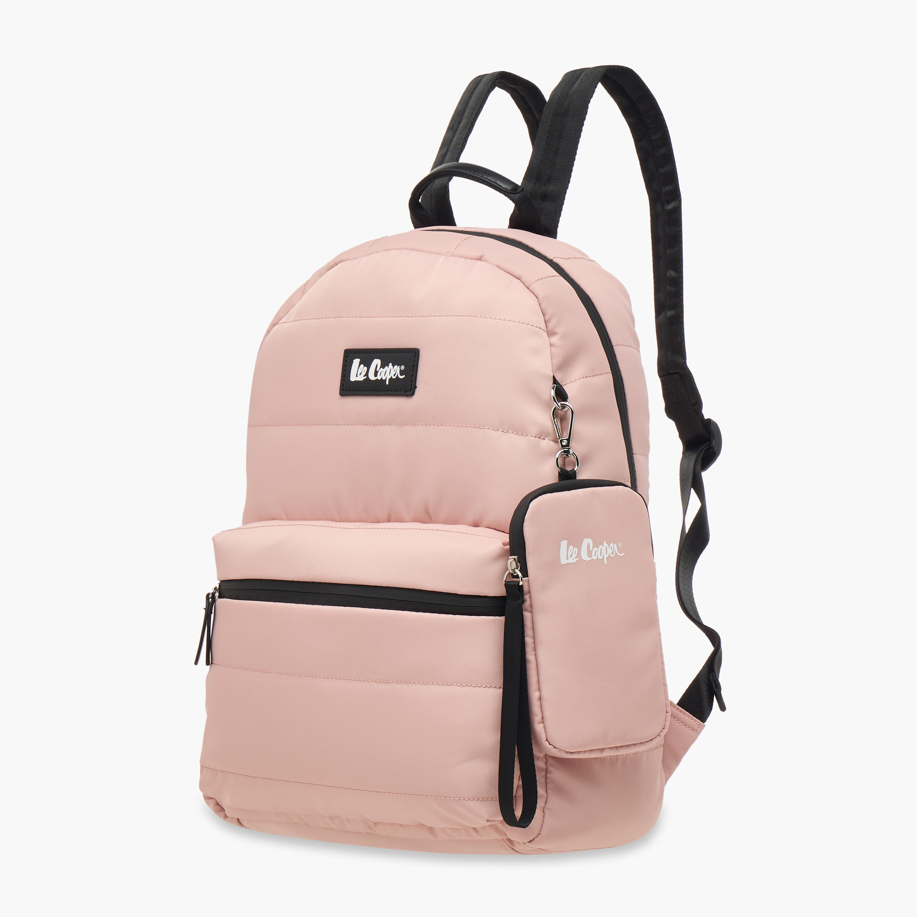 Lee Cooper Solid School Backpack with Zip Closure and Pouch - 31x14x42 cm-school-bagsandbackpacks-backpacks-image-2