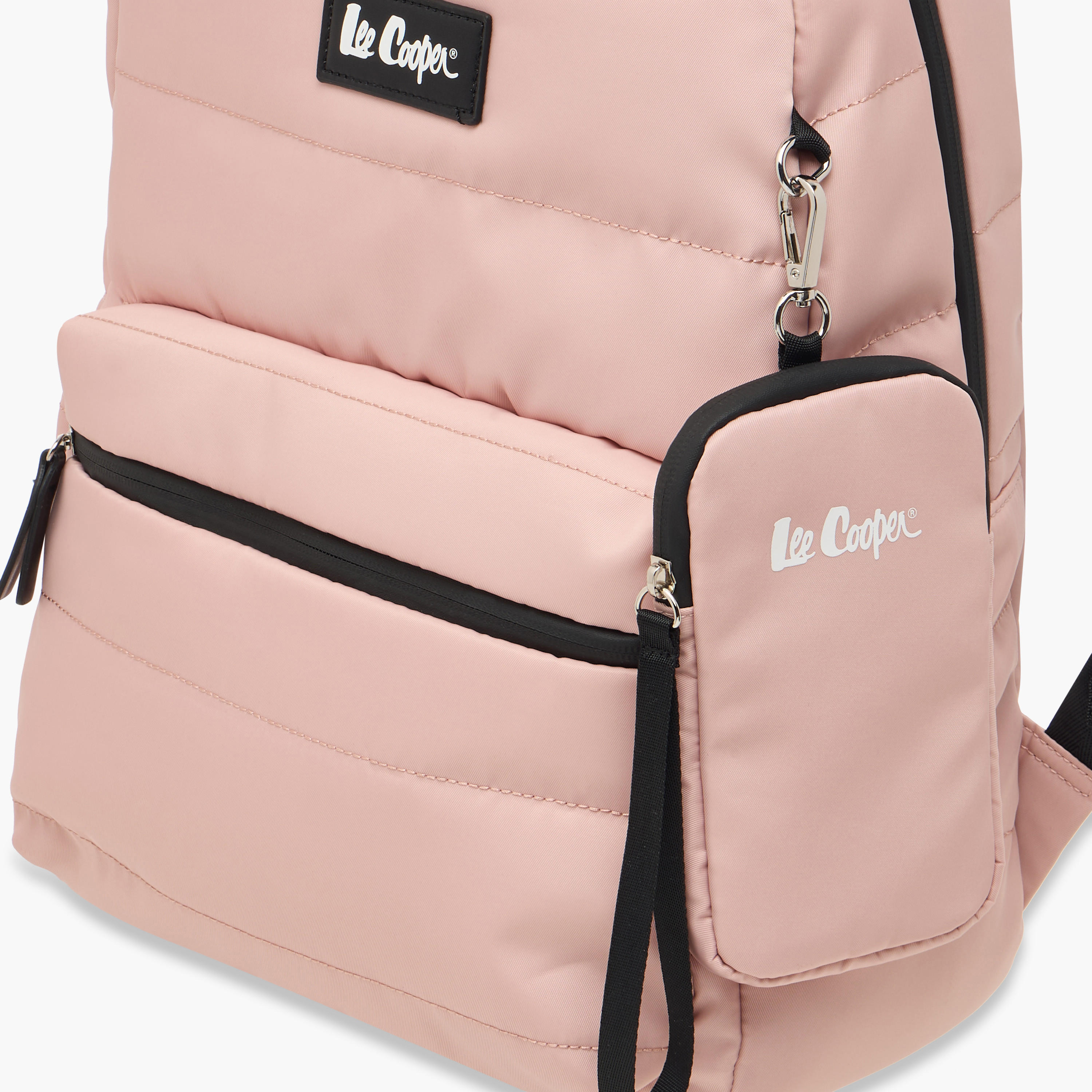 Lee Cooper Solid School Backpack with Zip Closure and Pouch - 31x14x42 cm-school-bagsandbackpacks-backpacks-image-5