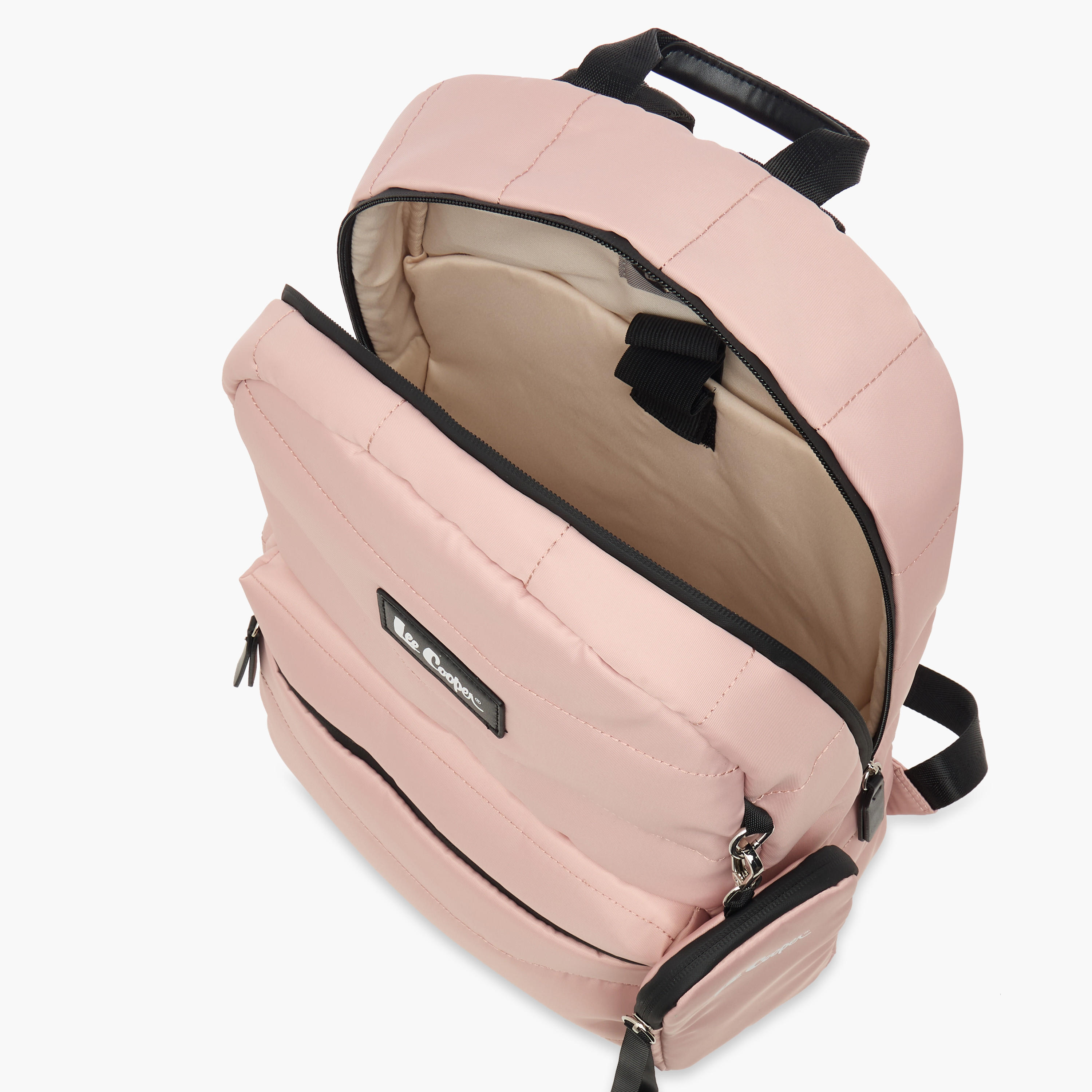 Lee Cooper Solid School Backpack with Zip Closure and Pouch - 31x14x42 cm-school-bagsandbackpacks-backpacks-image-6
