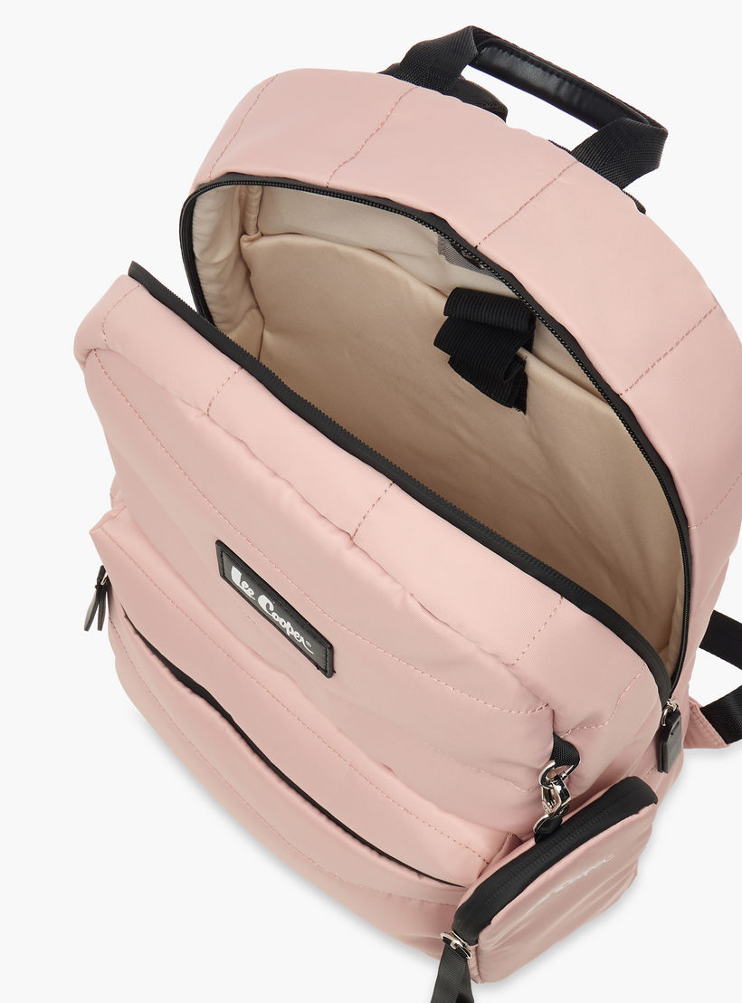 Lee Cooper Solid School Backpack with Zip Closure and Pouch - 31x14x42 cm-school-bagsandbackpacks-backpacks-image-6