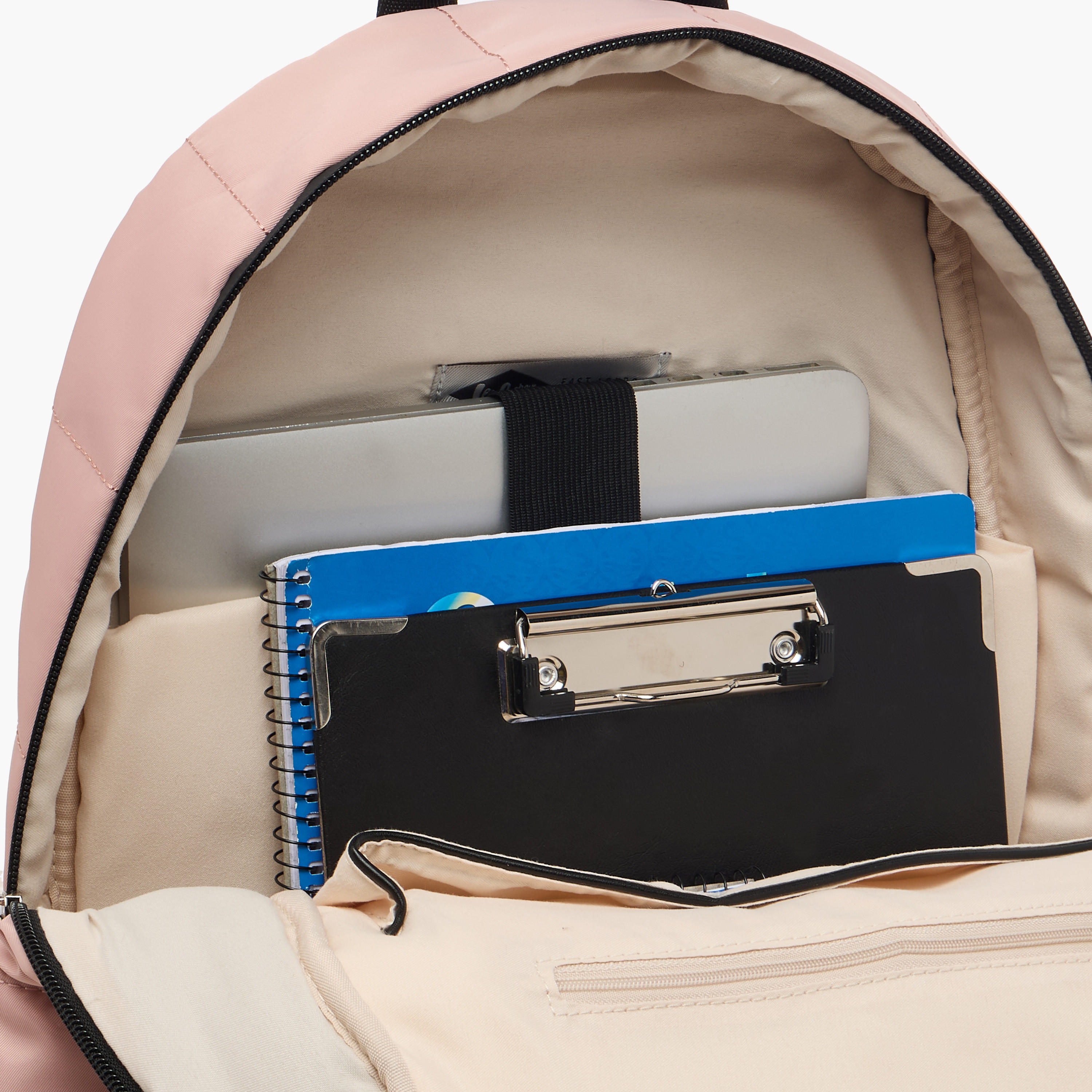 Lee Cooper Solid School Backpack with Zip Closure and Pouch - 31x14x42 cm-school-bagsandbackpacks-backpacks-image-7