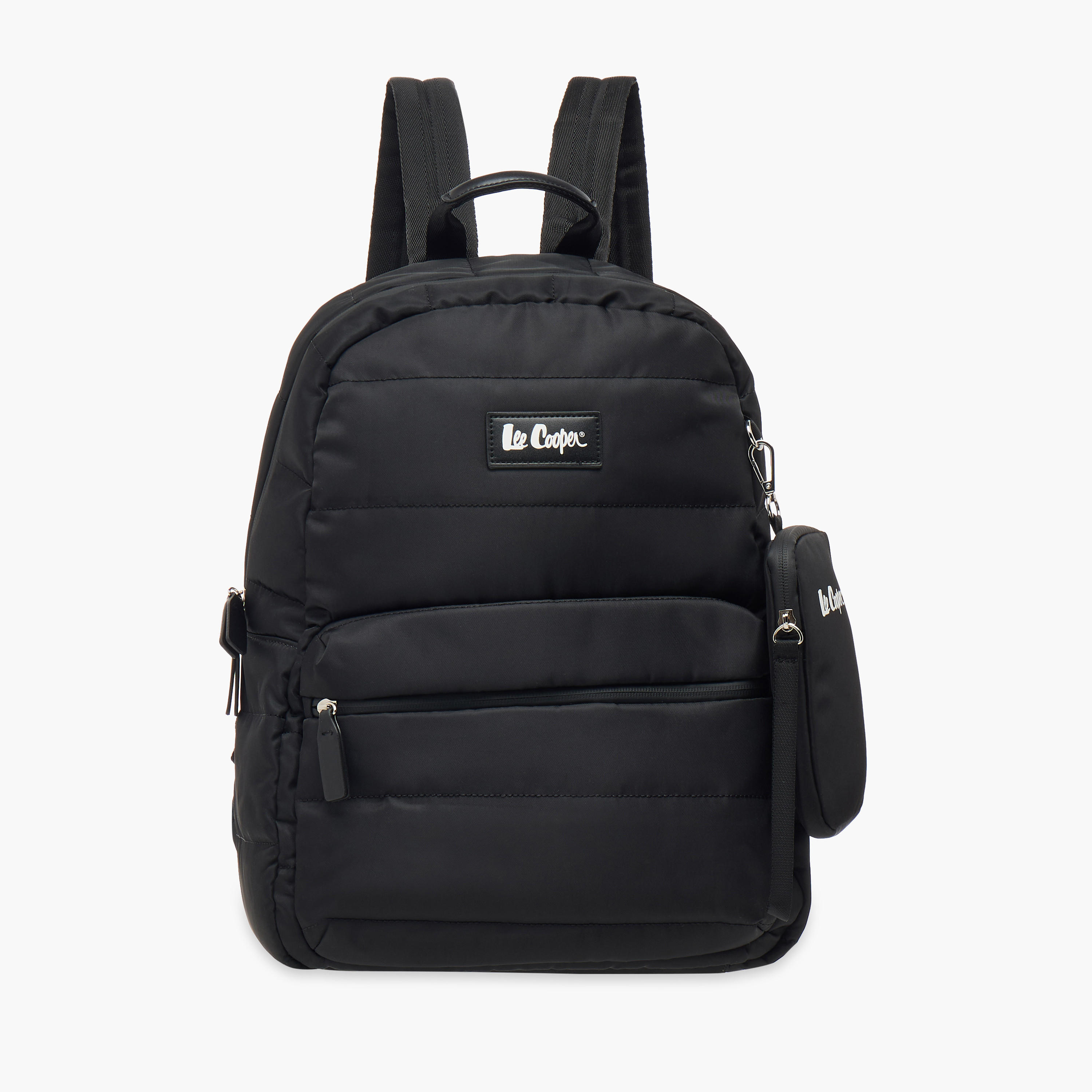 Lee Cooper Solid School Backpack with Zip Closure and Pouch - 31x14x42 cm-school-bagsandbackpacks-backpacks-image-1