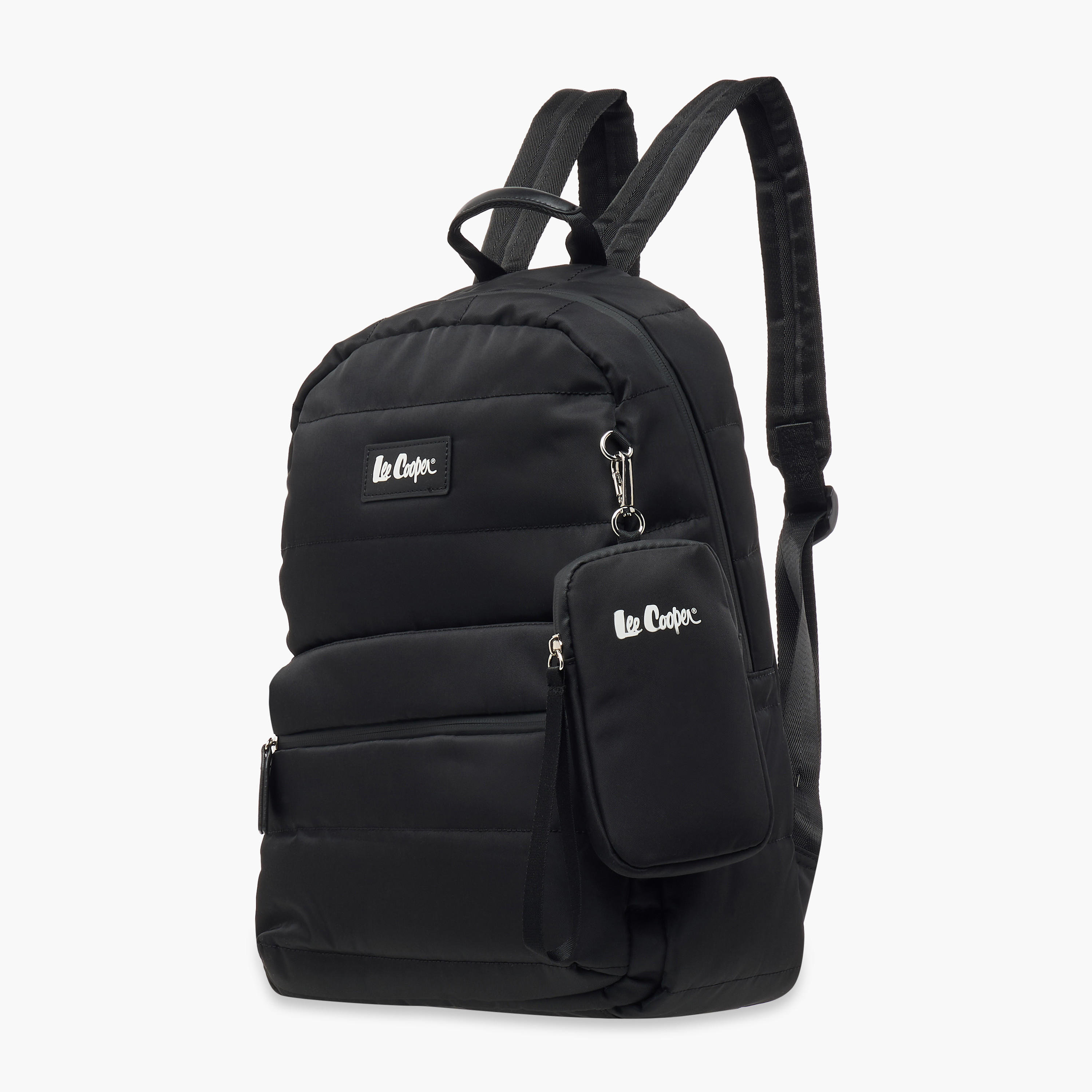 Lee Cooper Solid School Backpack with Zip Closure and Pouch - 31x14x42 cm-school-bagsandbackpacks-backpacks-image-2