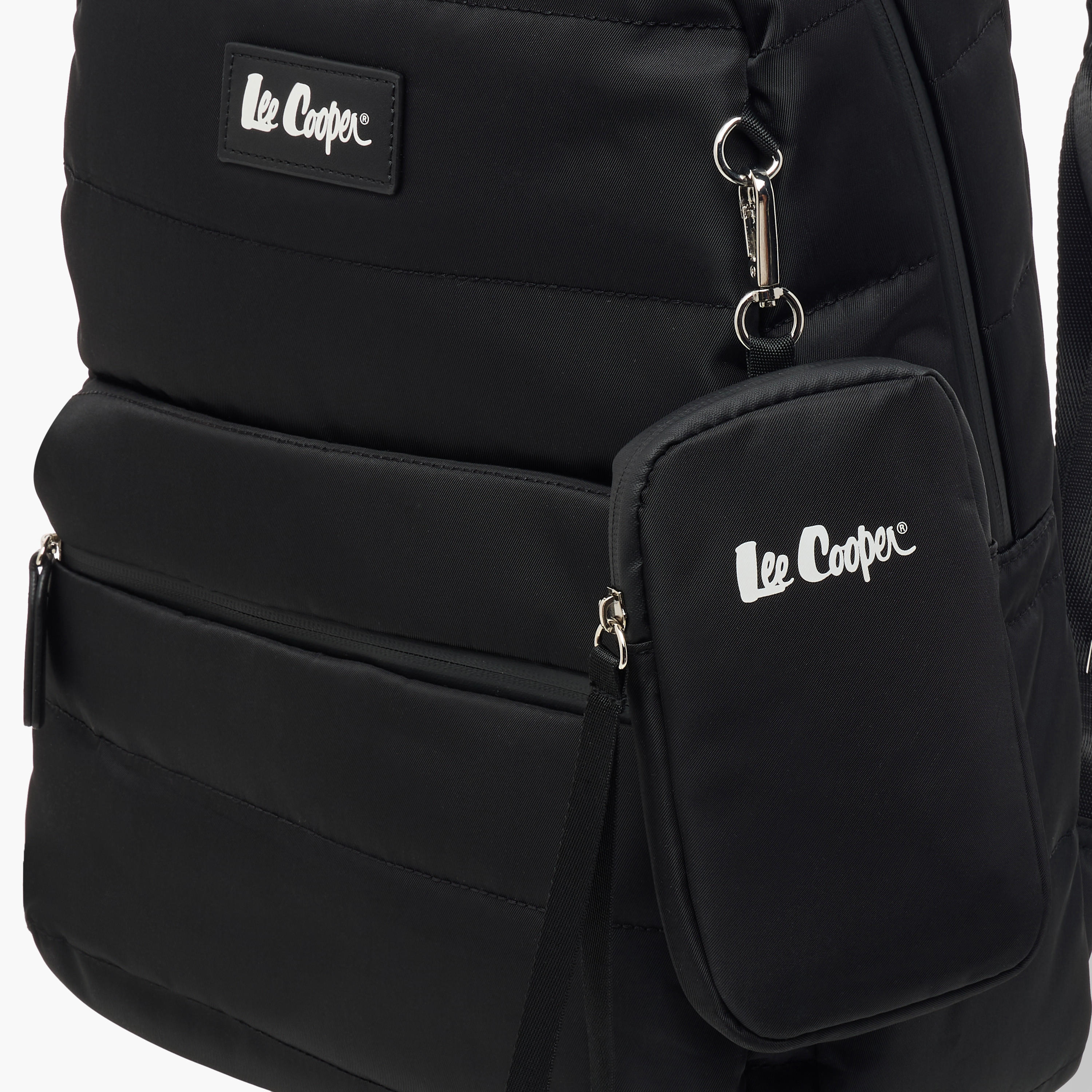 Lee Cooper Solid School Backpack with Zip Closure and Pouch - 31x14x42 cm-school-bagsandbackpacks-backpacks-image-6