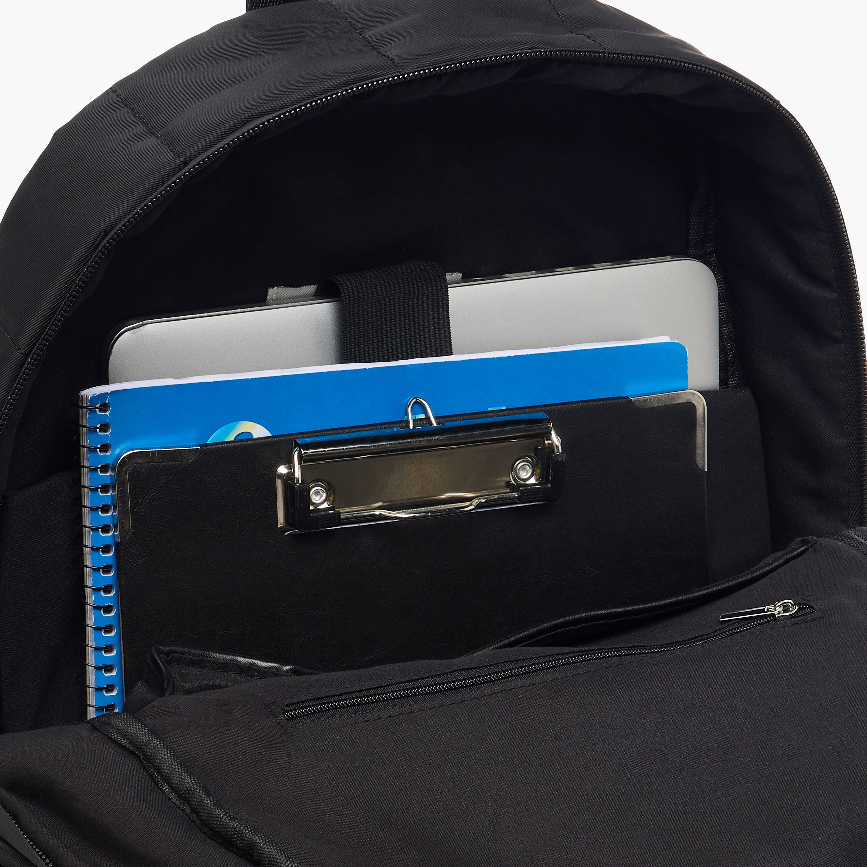 Lee Cooper Solid School Backpack with Zip Closure and Pouch - 31x14x42 cm-school-bagsandbackpacks-backpacks-image-7