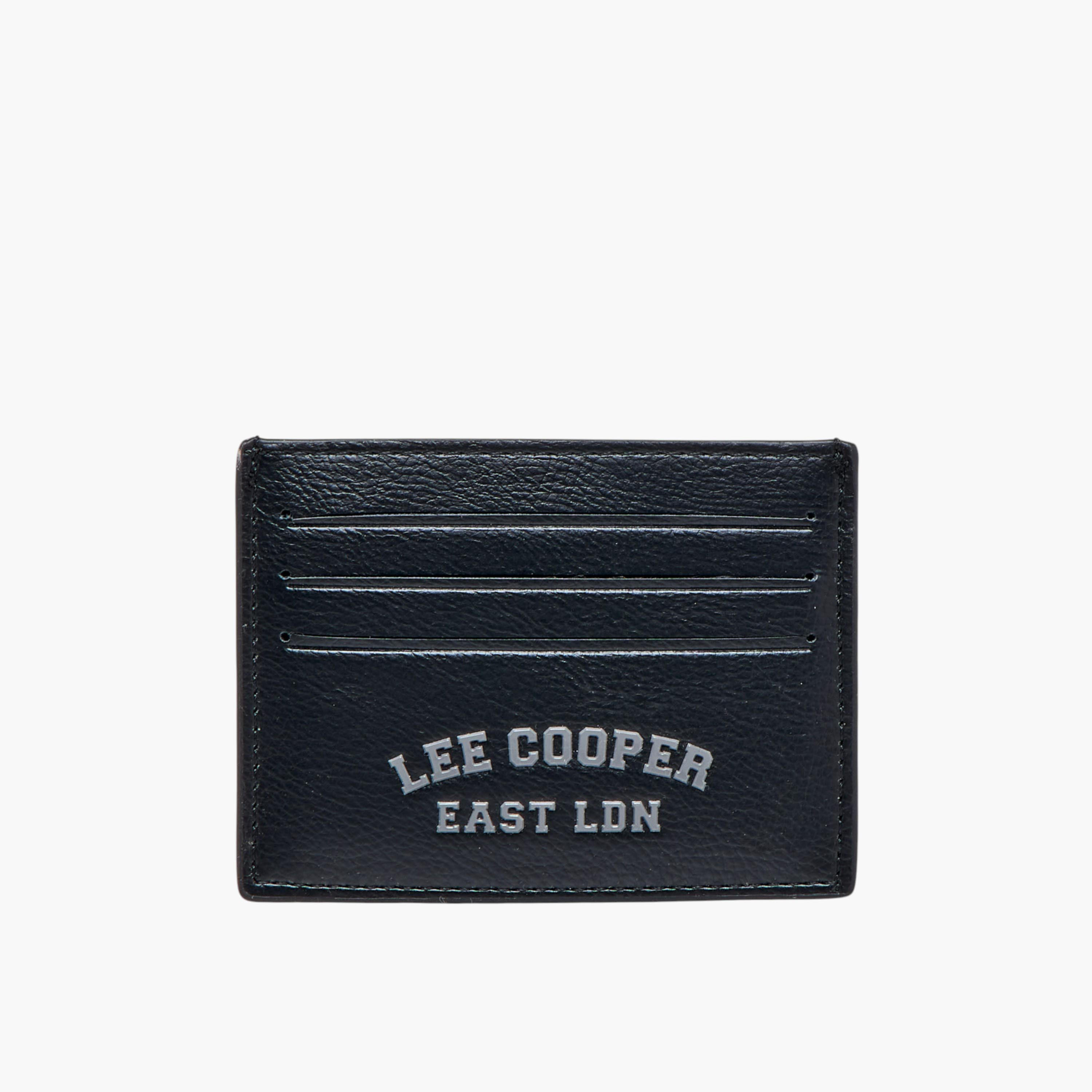 Lee Cooper Printed Card Holder with Open Top-men-beltsandwallets-wallets-image-1