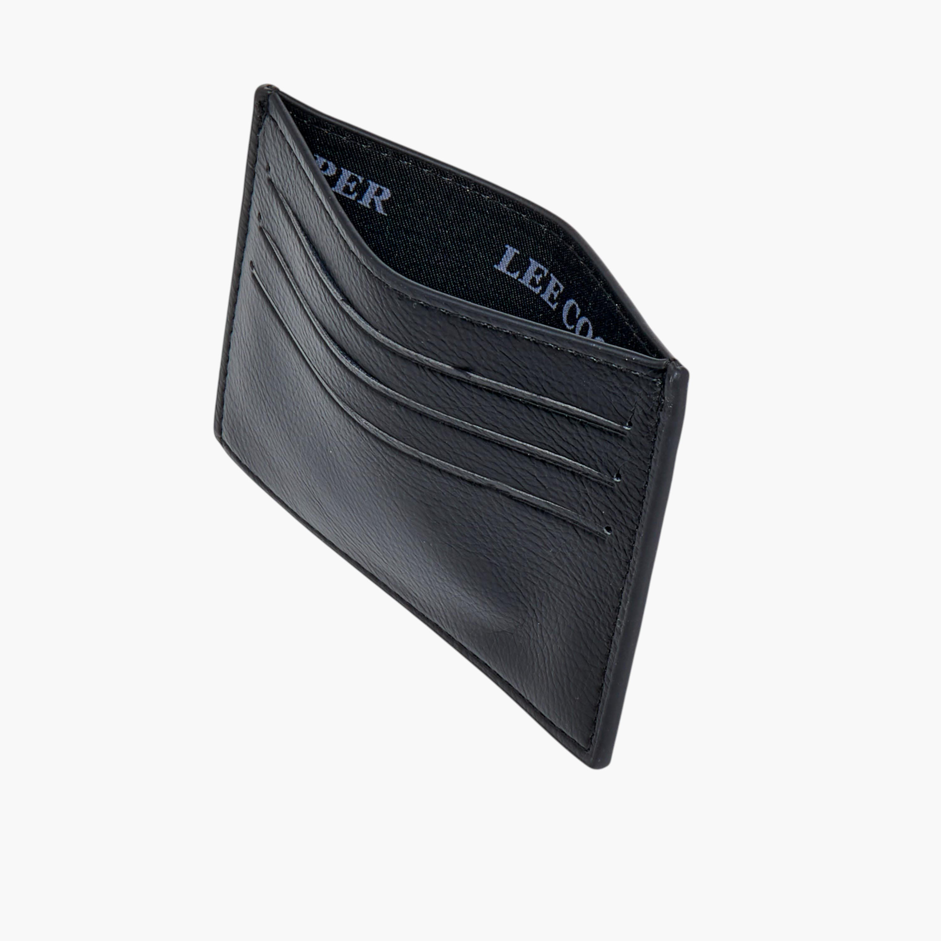 Lee Cooper Printed Card Holder with Open Top-men-beltsandwallets-wallets-image-3
