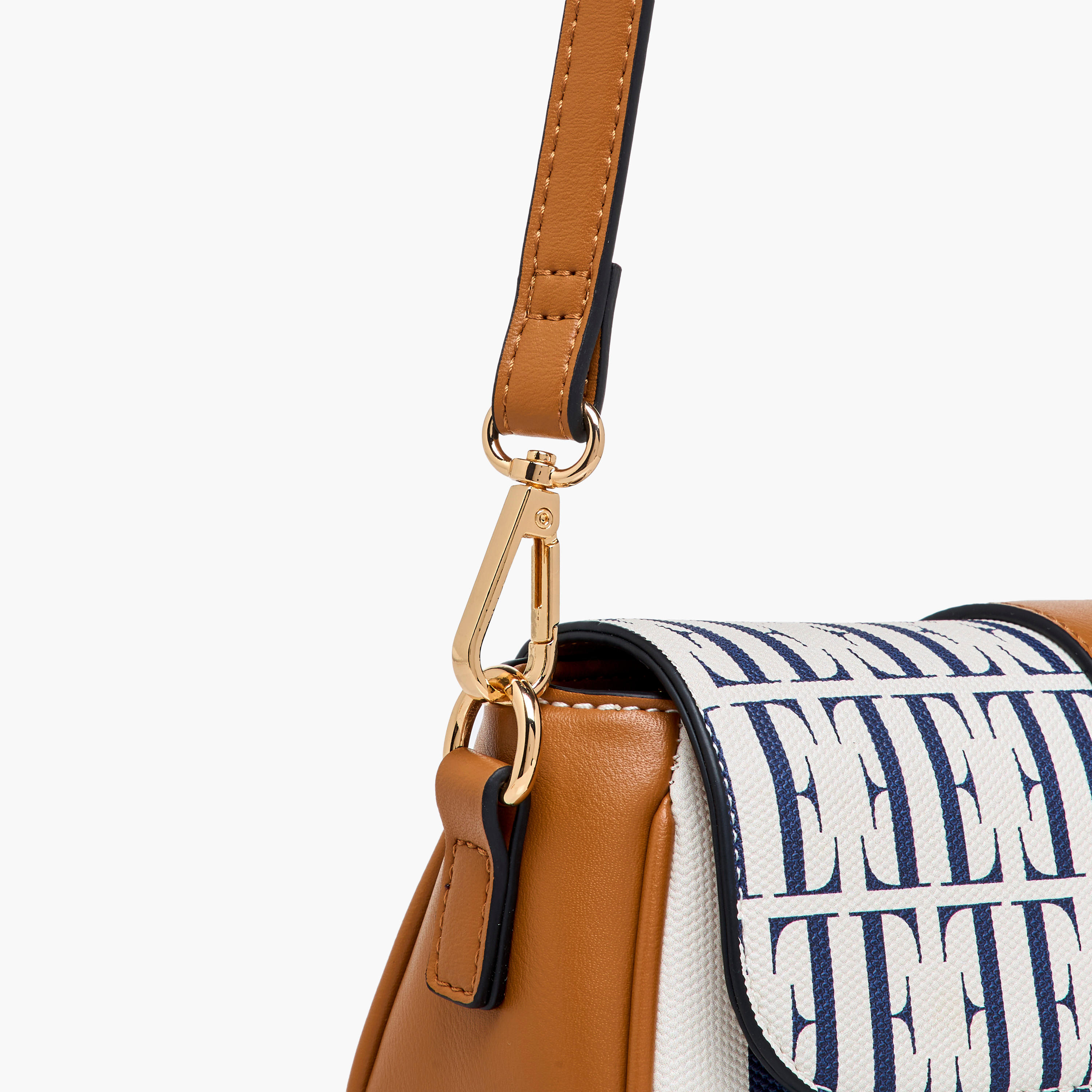 Elle Monogram Print Crossbody Bag with Chain Strap and Twist Lock Closure-women-bagsandwallets-handbags-image-7