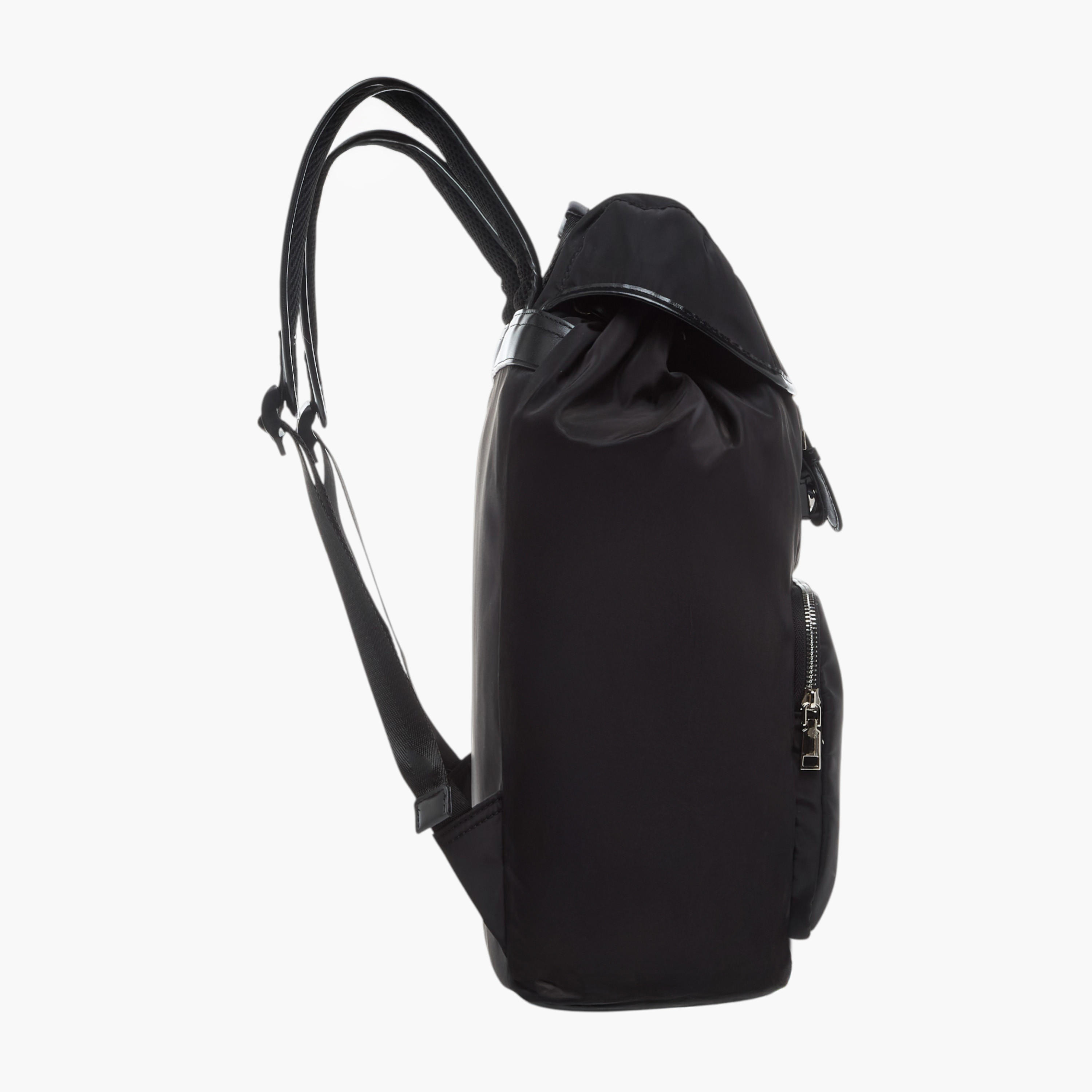 Lee Cooper Solid Backpack with Adjustable Straps - 33x15x43 cm-women-bagsandwallets-backpacks-image-3