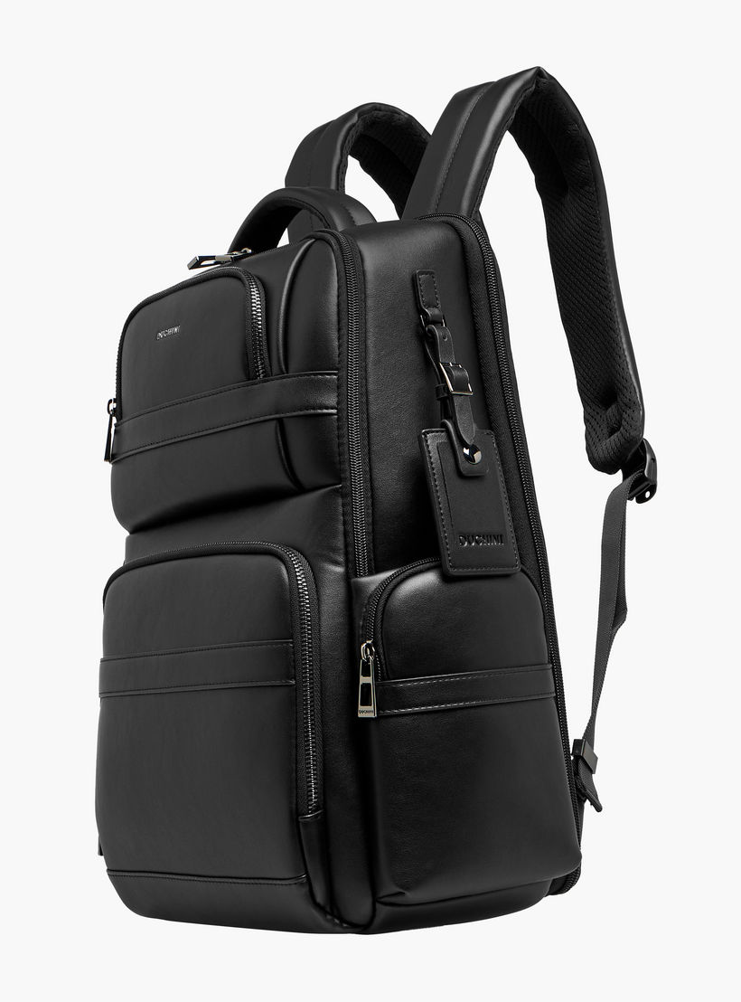 Duchini Solid Backpack with Adjustable Straps and Zip Closure - 31x43x17 cm-travel-luggagesandbags-backpacks-image-2
