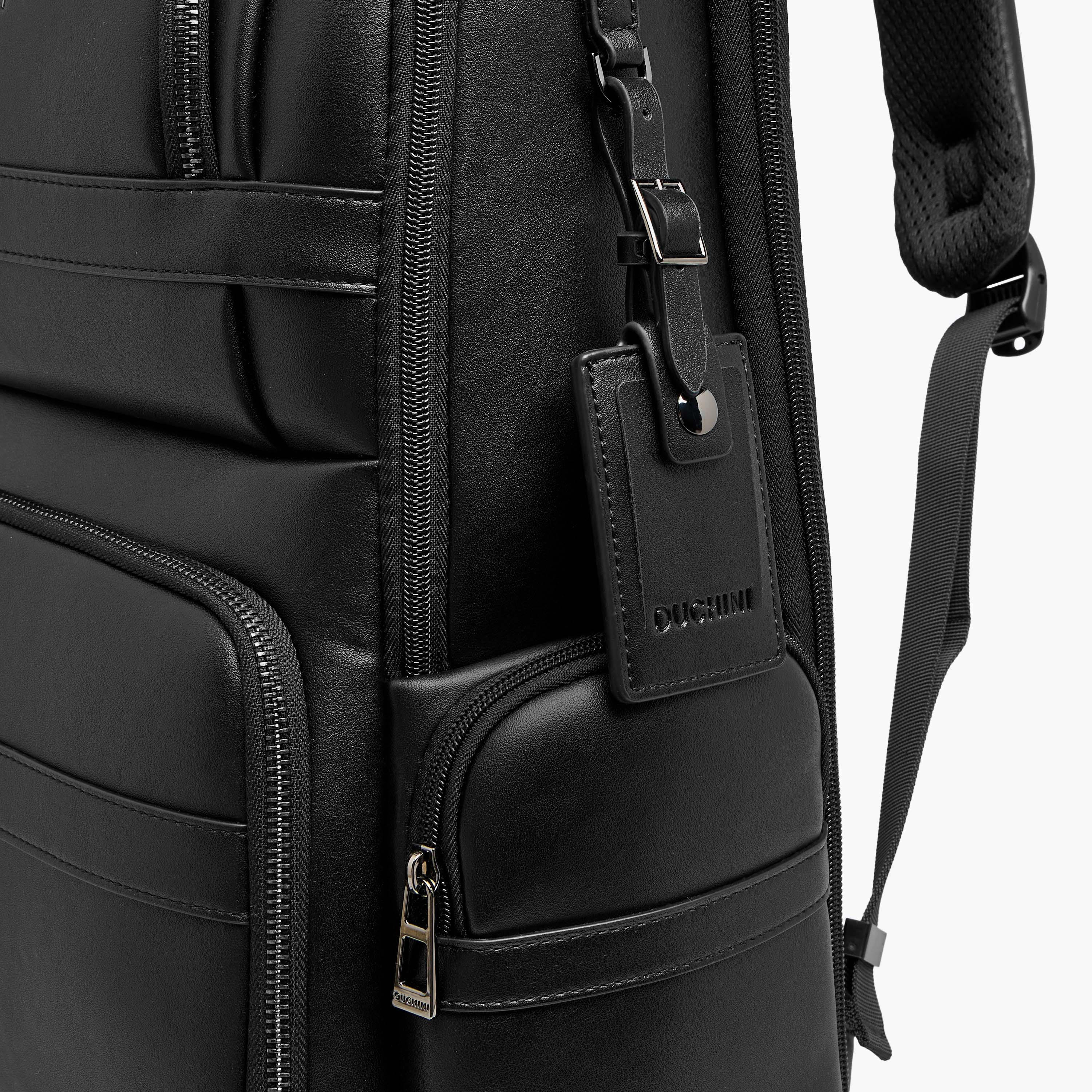 Duchini Solid Backpack with Adjustable Straps and Zip Closure - 31x43x17 cm-travel-luggagesandbags-backpacks-image-4