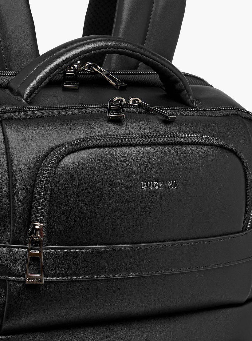 Duchini Solid Backpack with Adjustable Straps and Zip Closure - 31x43x17 cm-travel-luggagesandbags-backpacks-image-5