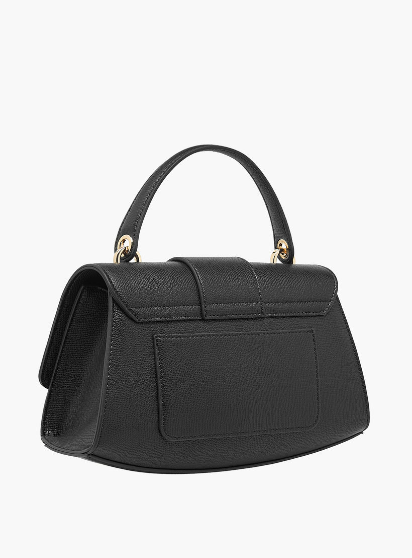 Le Confort Solid Satchel Bag with Detachable Strap and Button Closure-women-bagsandwallets-handbags-image-5