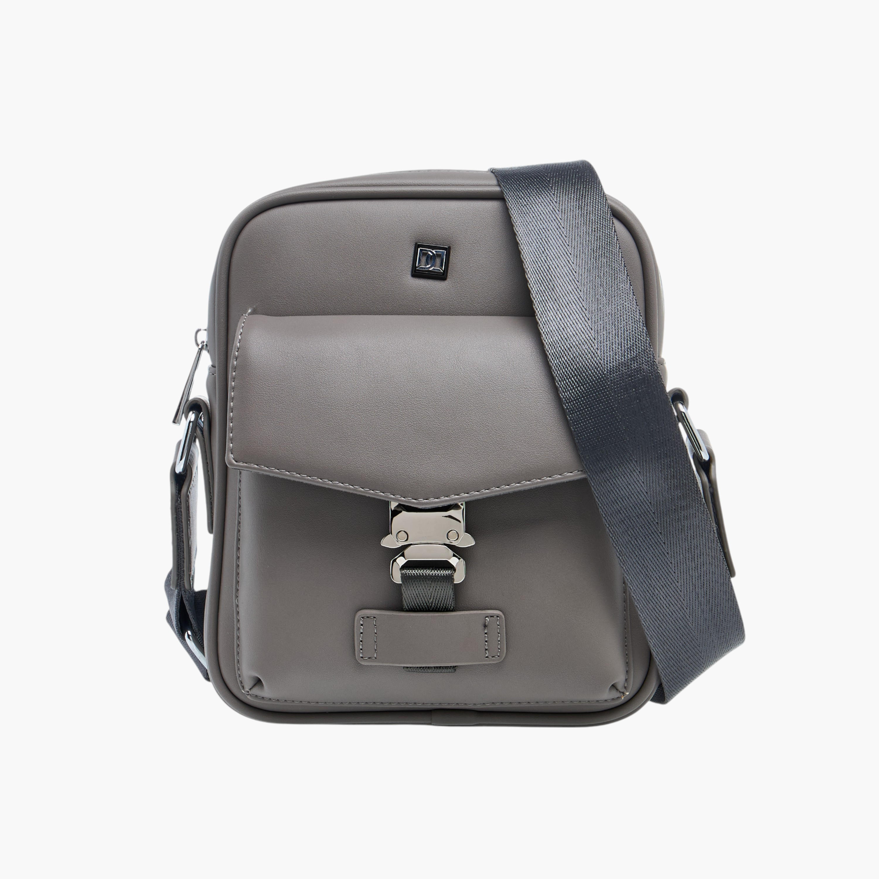 Duchini Solid Crossbody Bag with Adjustable Strap-travel-accessories-image-1