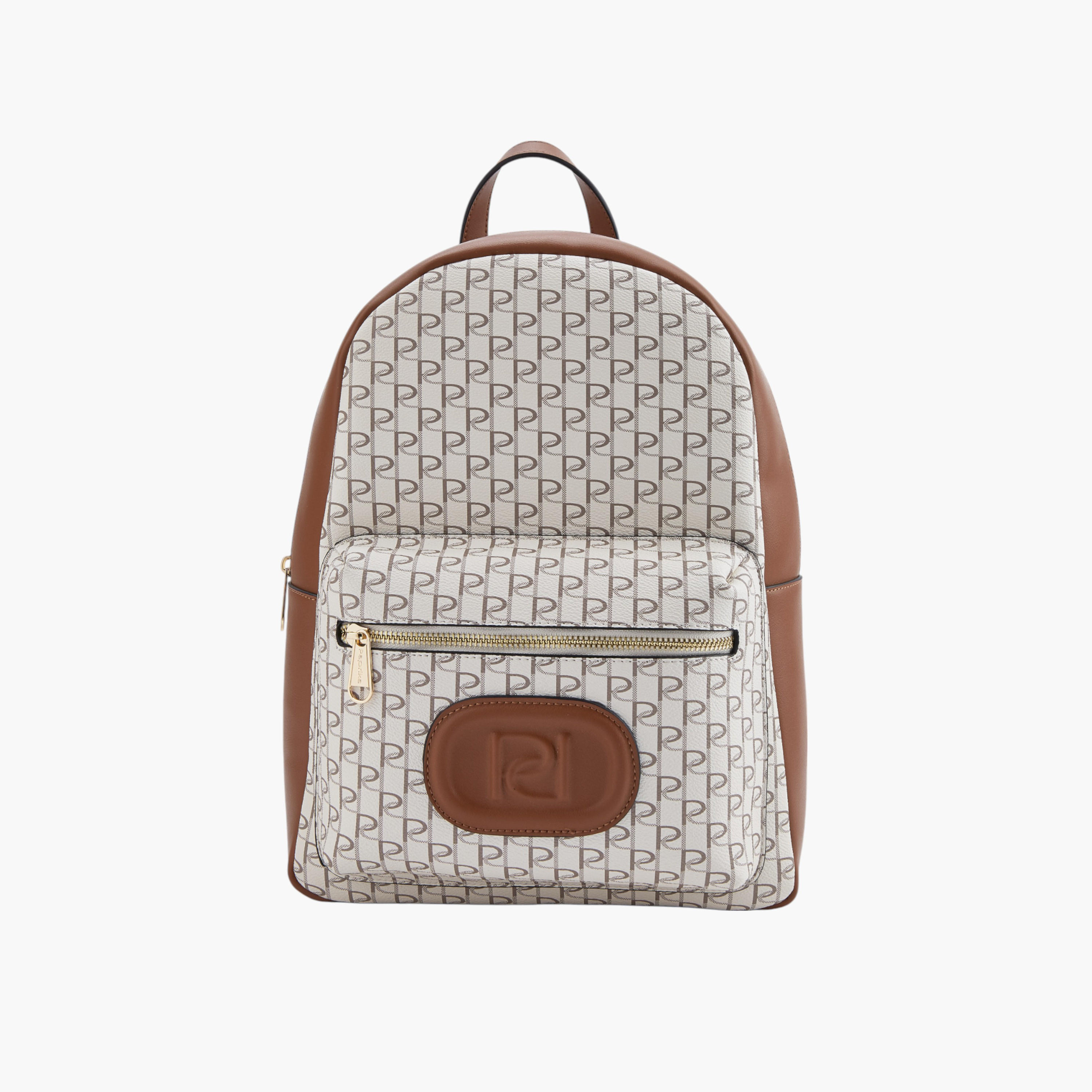 شنطة ظهر بطبعات مونوجرام وسحاب إغلاق من بابريكا - 12x26x36 سم-women-bagsandwallets-backpacks-image-1