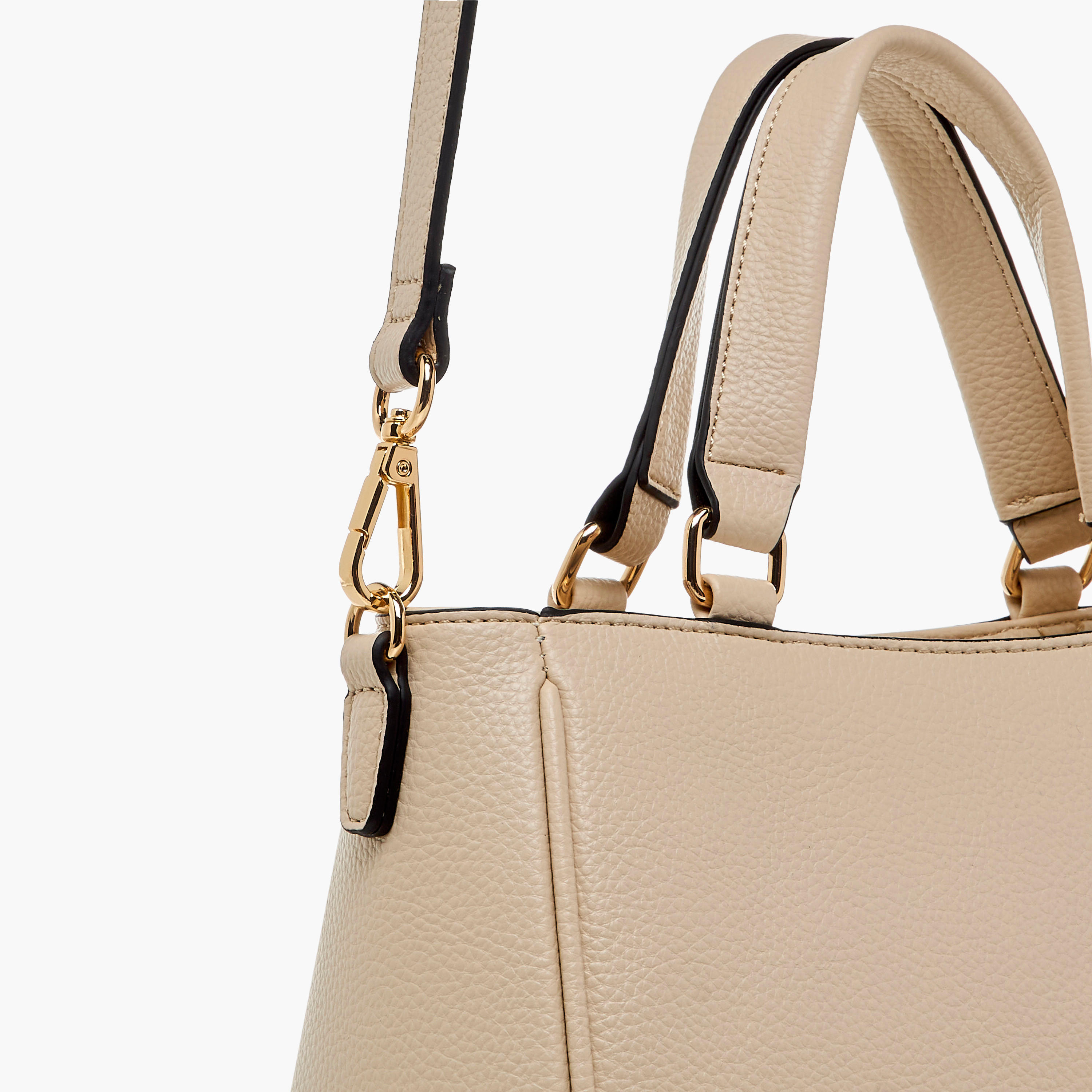 Paprika Solid Tote Bag with Adjustable Shoulder Strap and Zip Closure-women-bagsandwallets-handbags-image-6