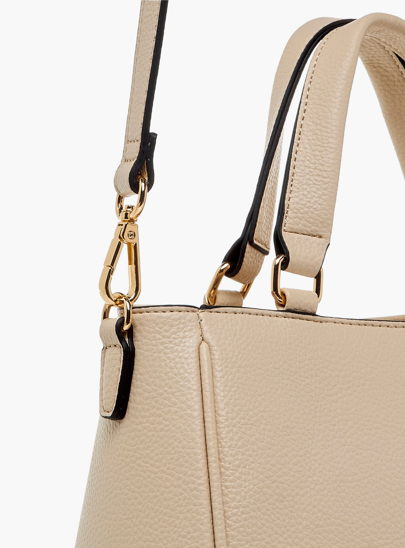 Paprika Solid Tote Bag with Adjustable Shoulder Strap and Zip Closure-women-bagsandwallets-handbags-image-6
