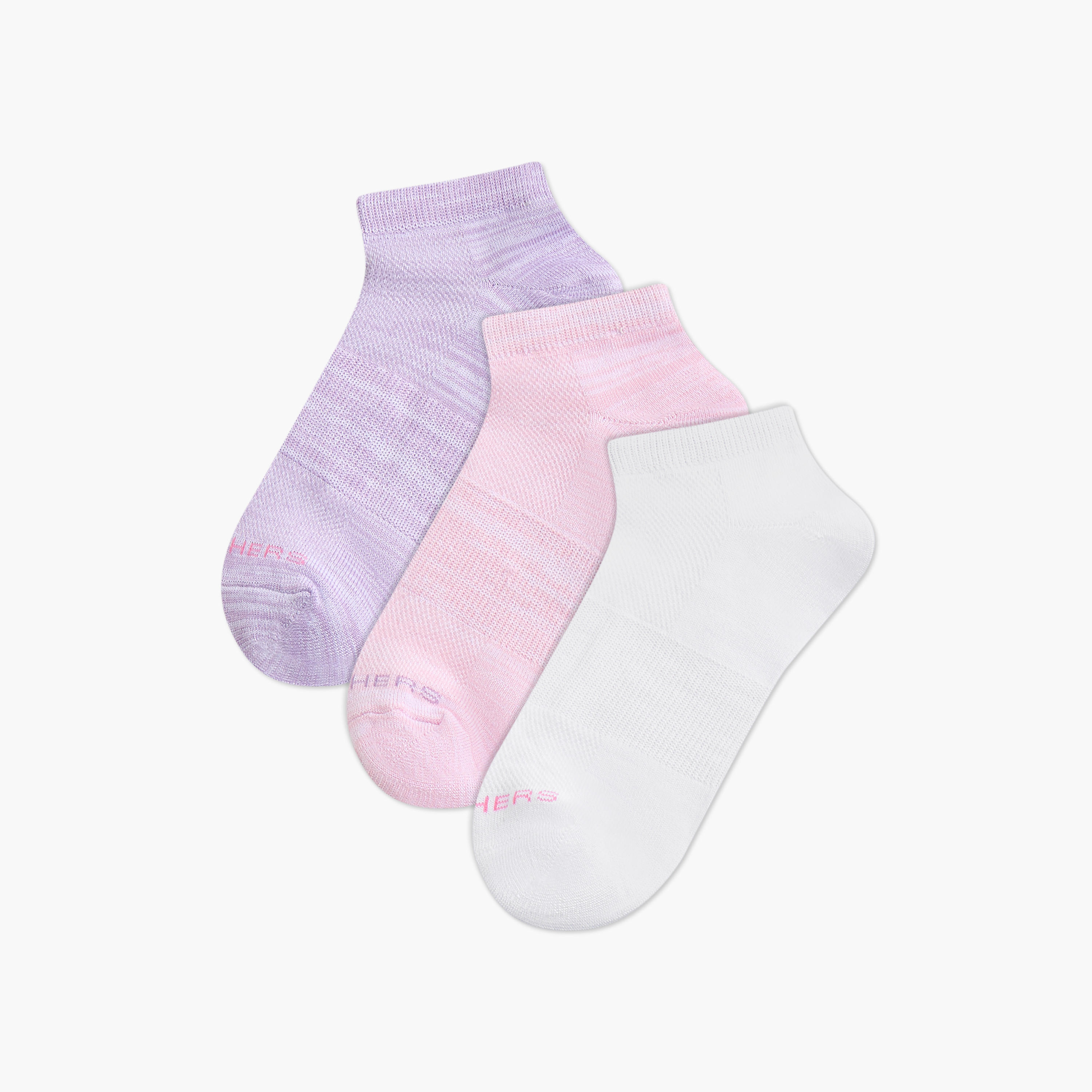 Skechers Non Terry Ankle Length Socks - Set of 3-women-socksandstockings-image-1