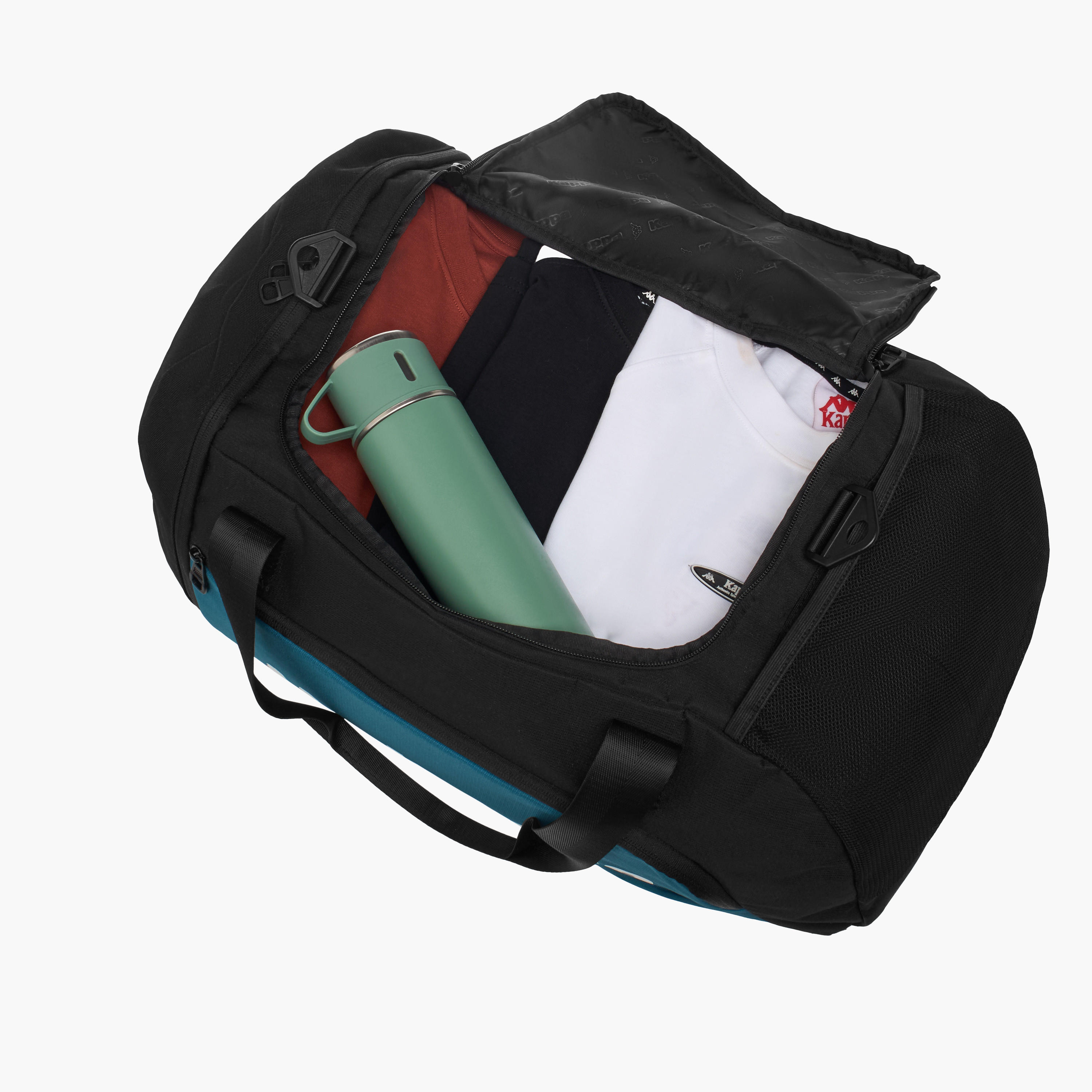 شنطة دافل بطبعات شعار وحزام قابل للفصل من كابا-travel-luggagesandbags-dufflebags-image-9