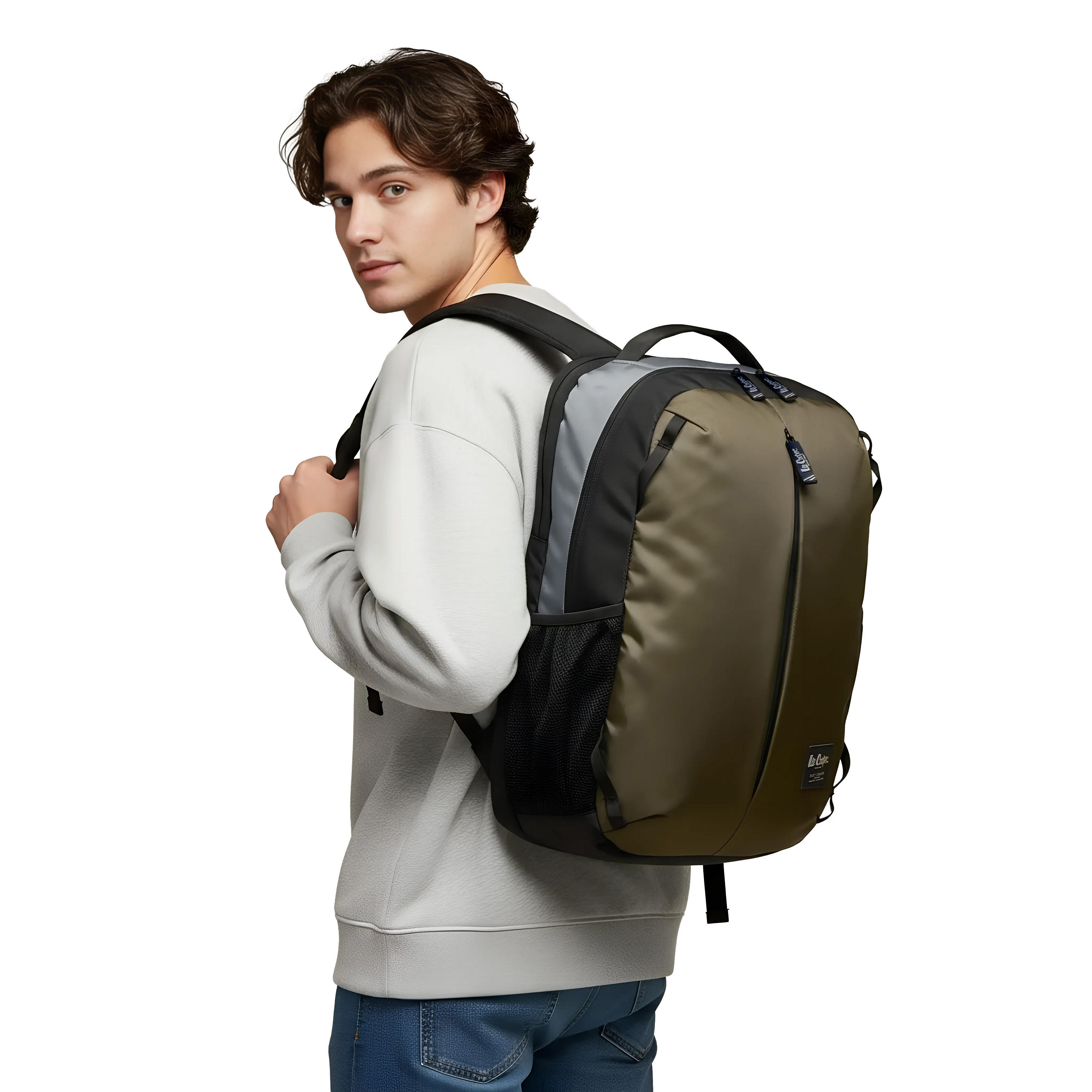 Lee Cooper Men Adjustable Shoulder Straps Backpack-travel-luggagesandbags-backpacks-image-2
