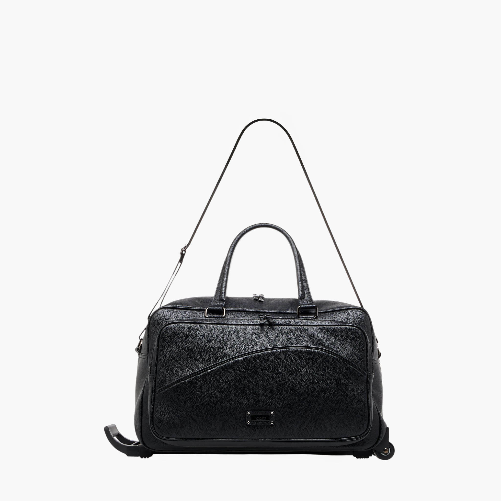 WAVE Retractable Handle Duffle Bag with Zip Closure-travel-luggagesandbags-dufflebags-image-2