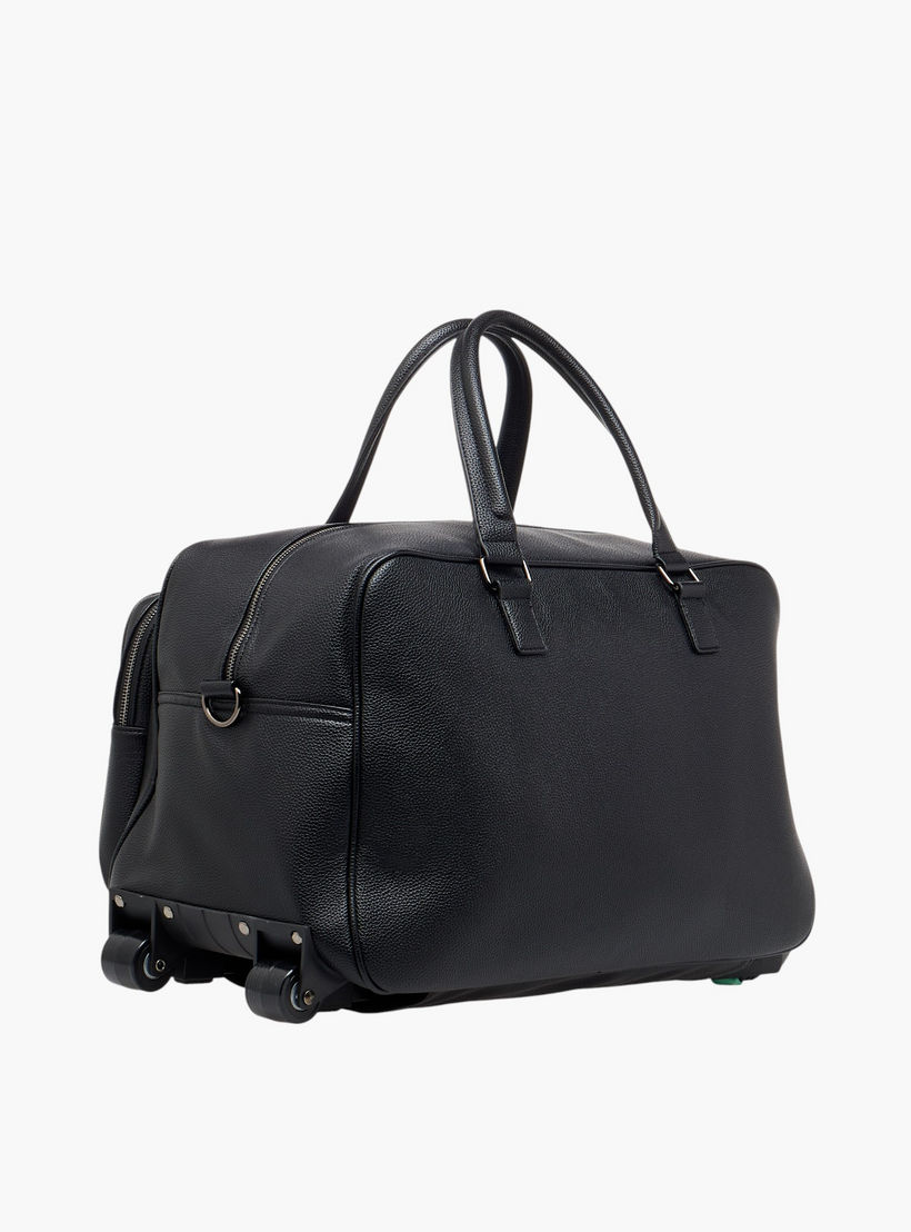 WAVE Retractable Handle Duffle Bag with Zip Closure-travel-luggagesandbags-dufflebags-image-3