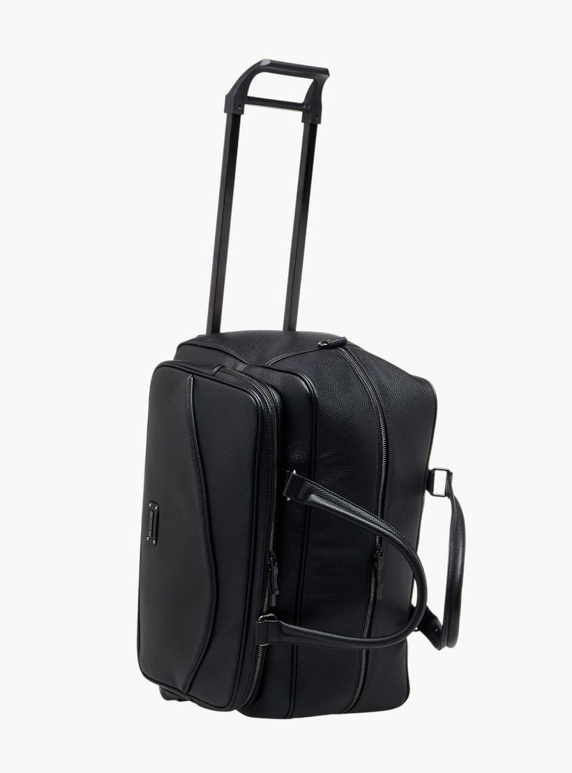 WAVE Retractable Handle Duffle Bag with Zip Closure-travel-luggagesandbags-dufflebags-image-4