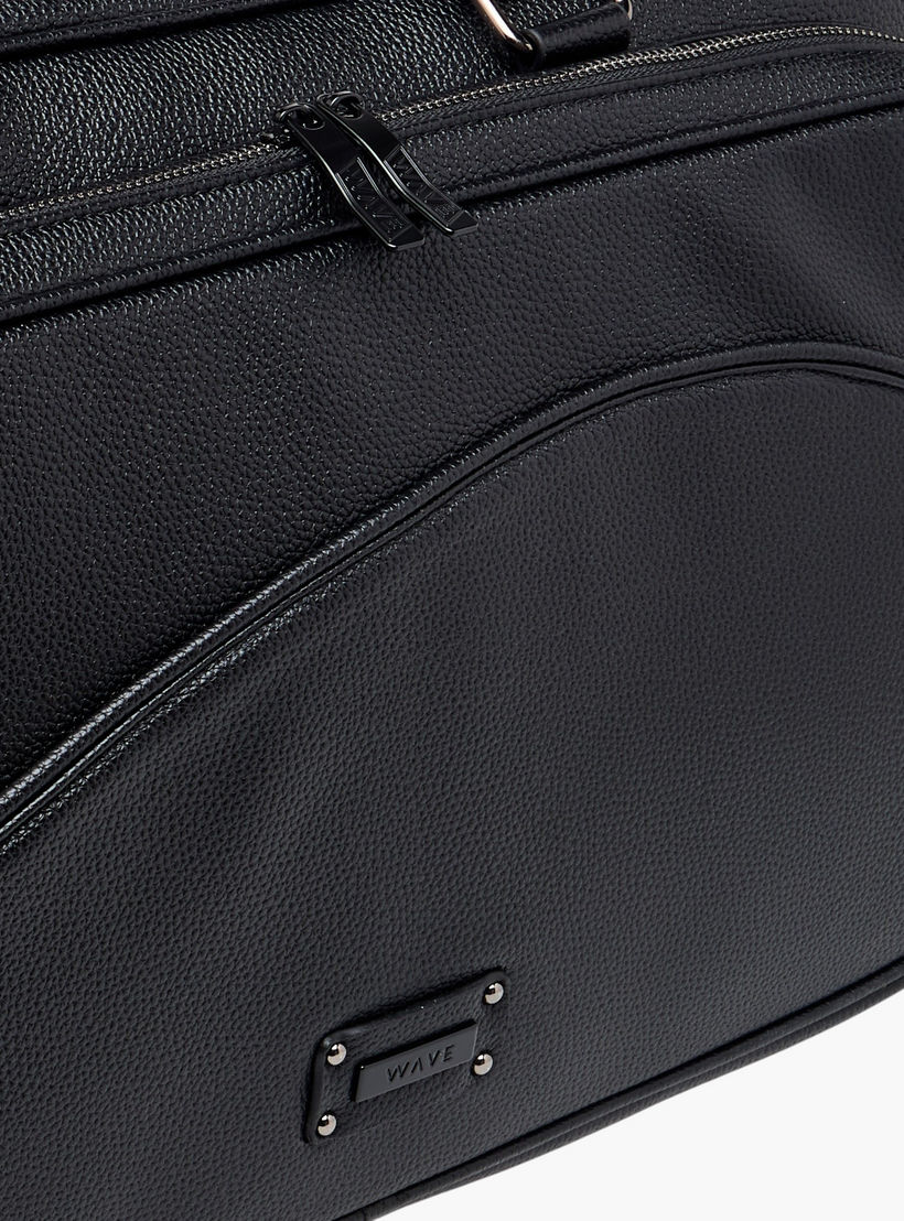 WAVE Retractable Handle Duffle Bag with Zip Closure-travel-luggagesandbags-dufflebags-image-5